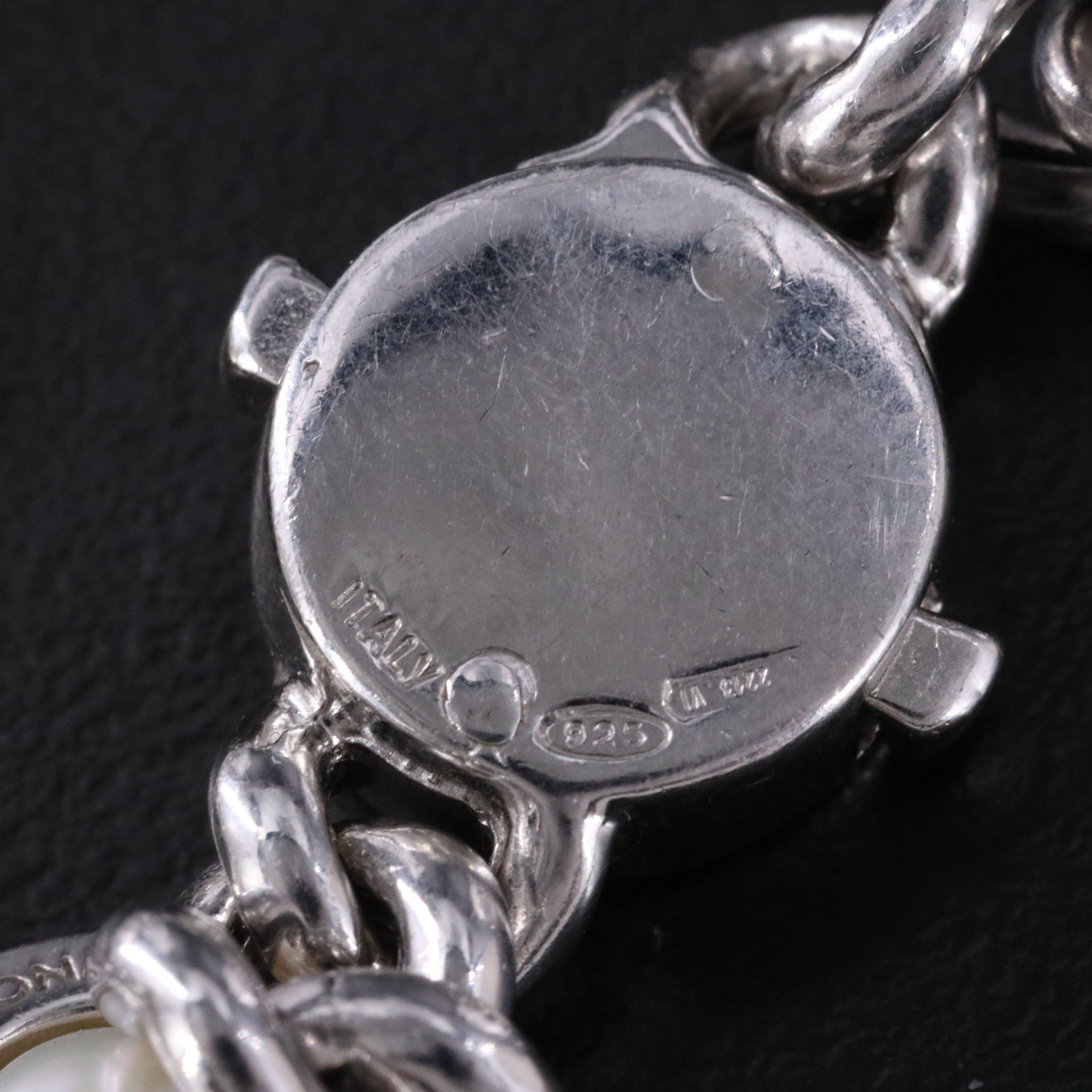 Pianegonda Sterling Pearl Station Bracelet