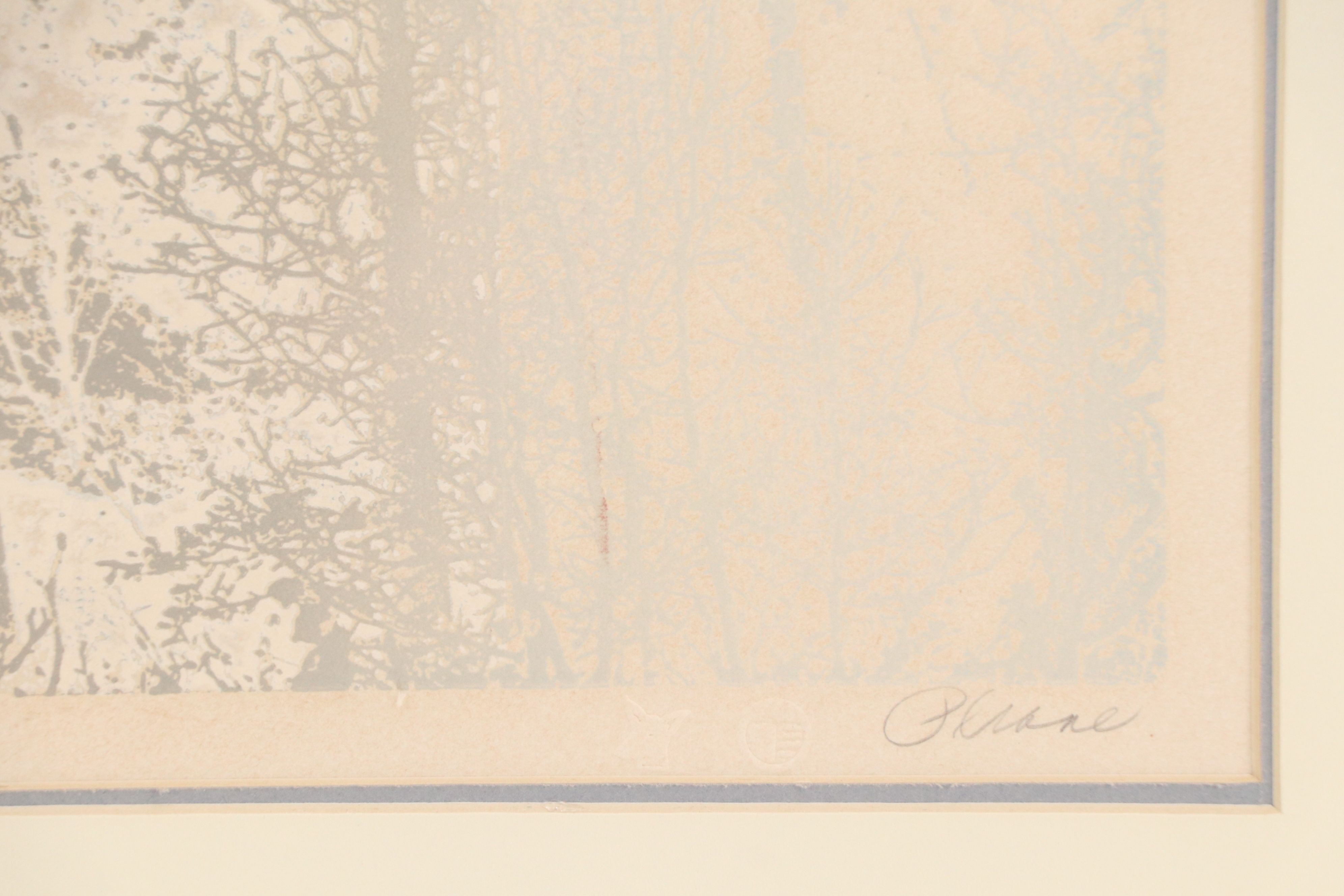 Paula Crane Etching "All Day Long"