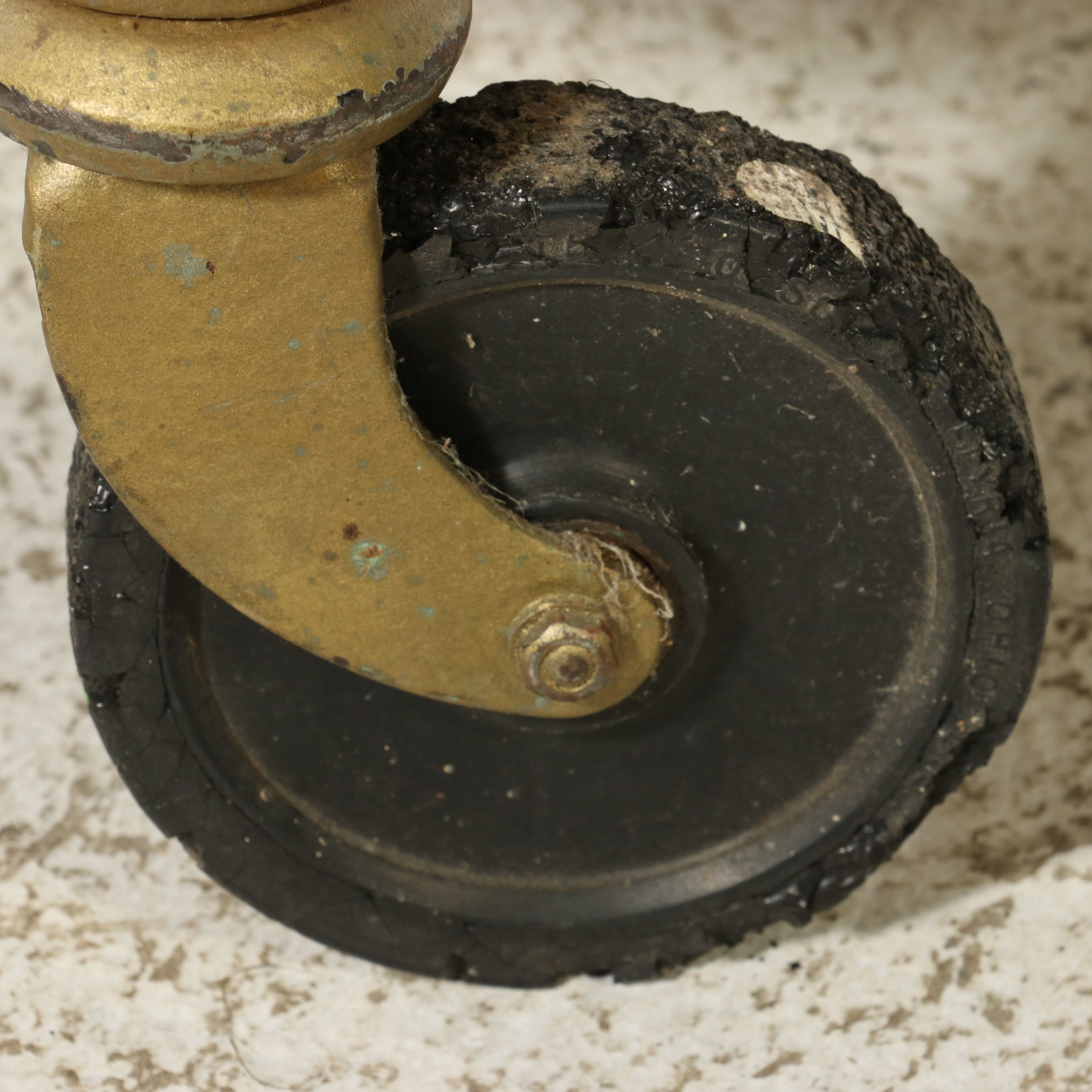 Industrial Painted Wood Modified Rolling A/V or Tool Cart