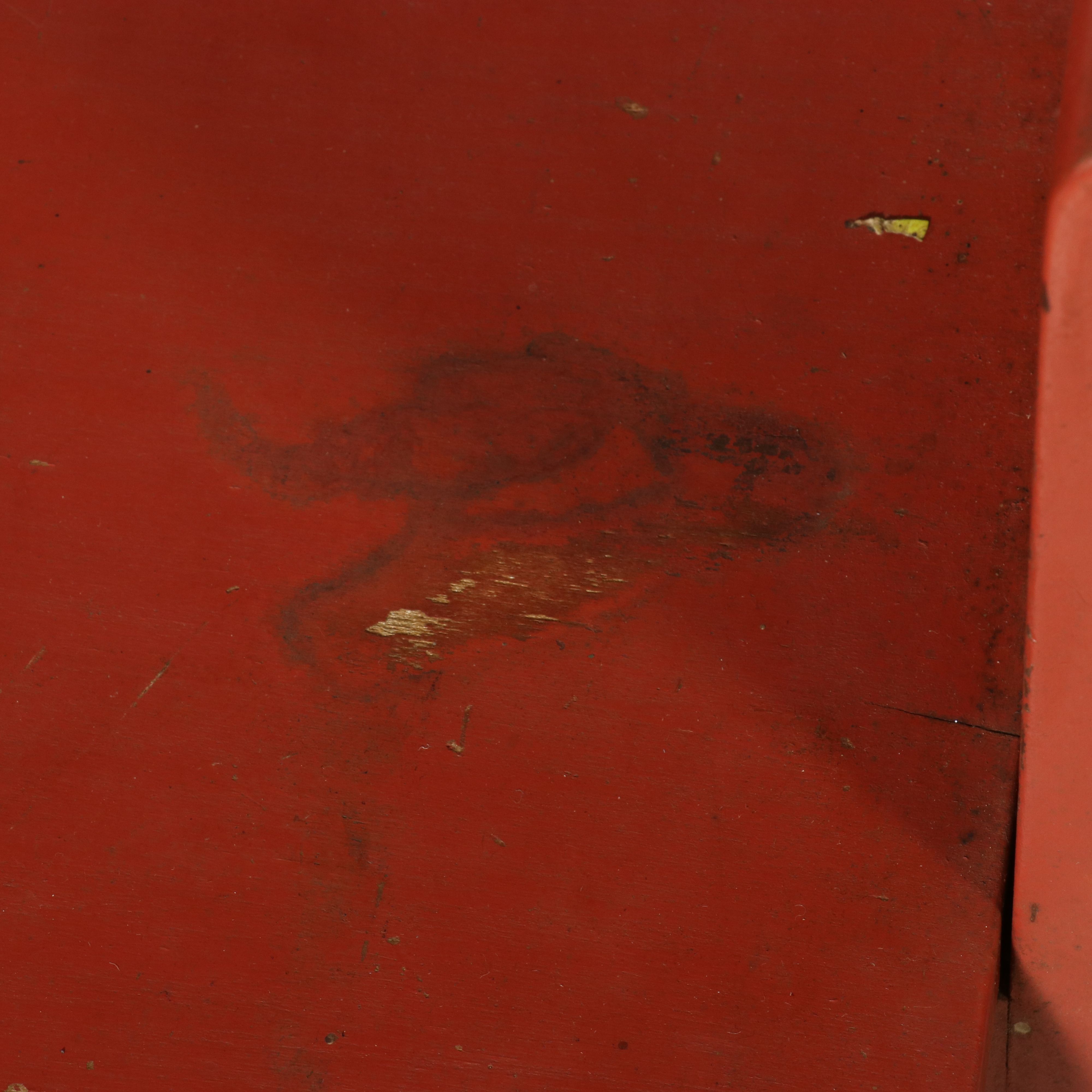 Industrial Painted Wood Modified Rolling A/V or Tool Cart