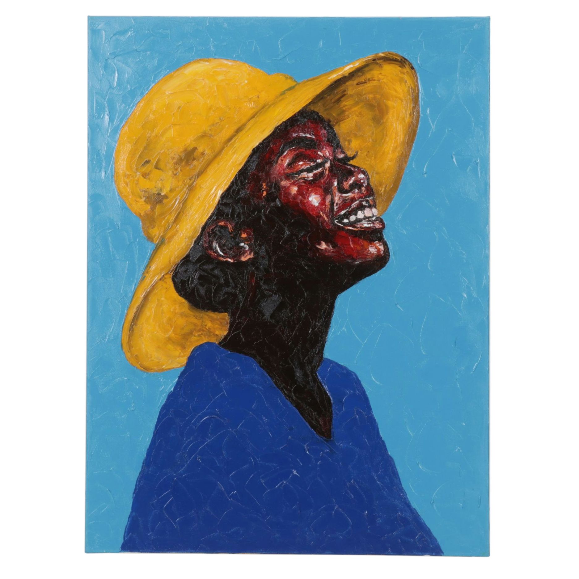 Oluwakemi Omowaire Oil Portrait "Delight Yourself", Early 21st Century