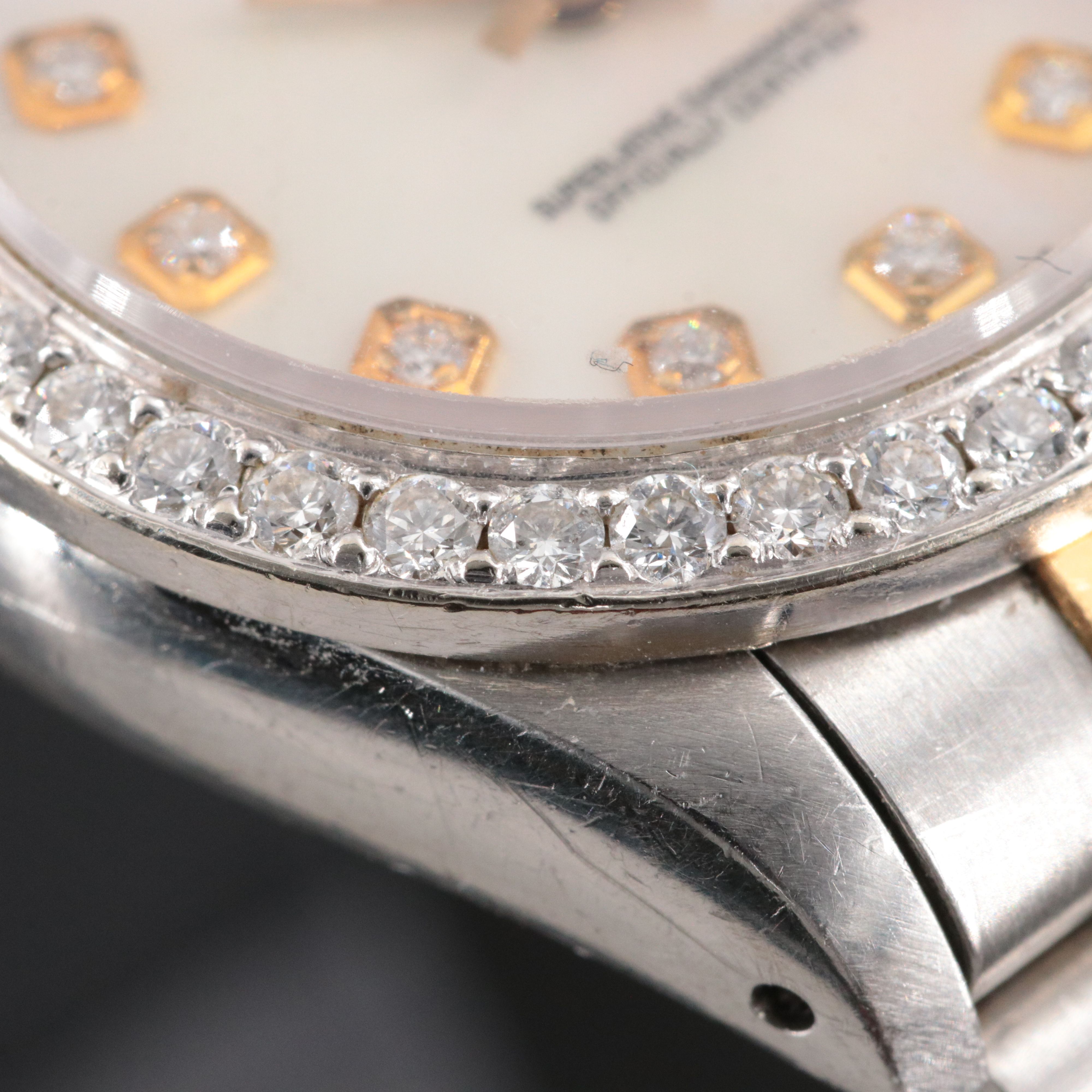 1986 Rolex Custom Diamond M.O.P Dial 1Carat T.W. Custom Bezel Datejust Watch