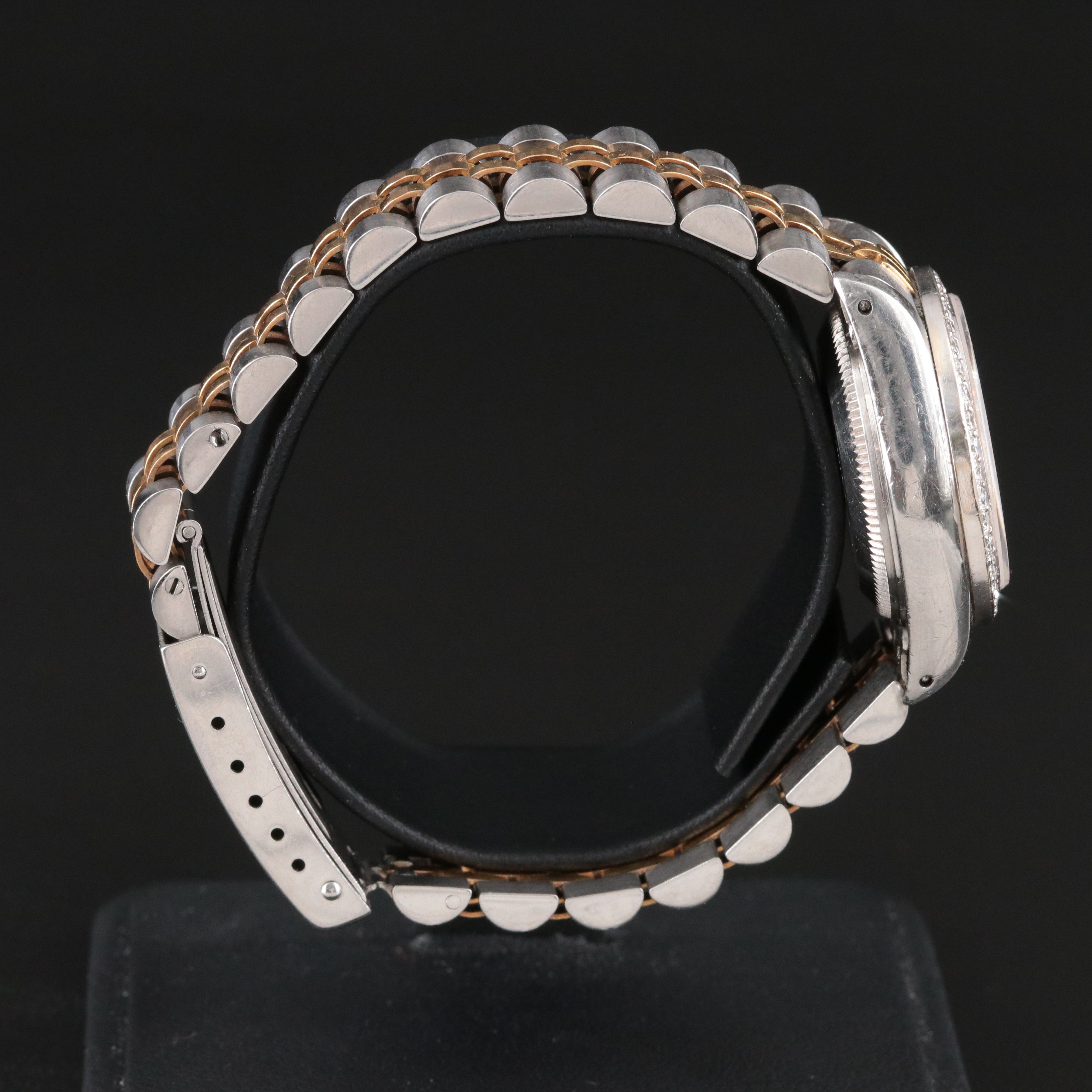 1986 Rolex Custom Diamond M.O.P Dial 1Carat T.W. Custom Bezel Datejust Watch