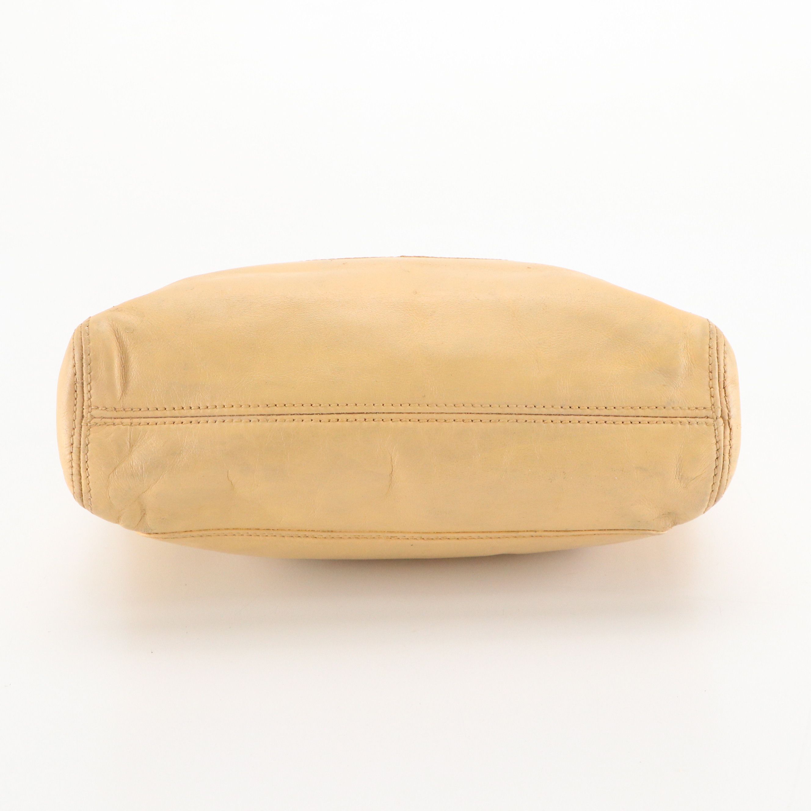 Chanel CC Stitched Logo Leather and Tortoise Acrylic Interwoven Chain Tote Bag