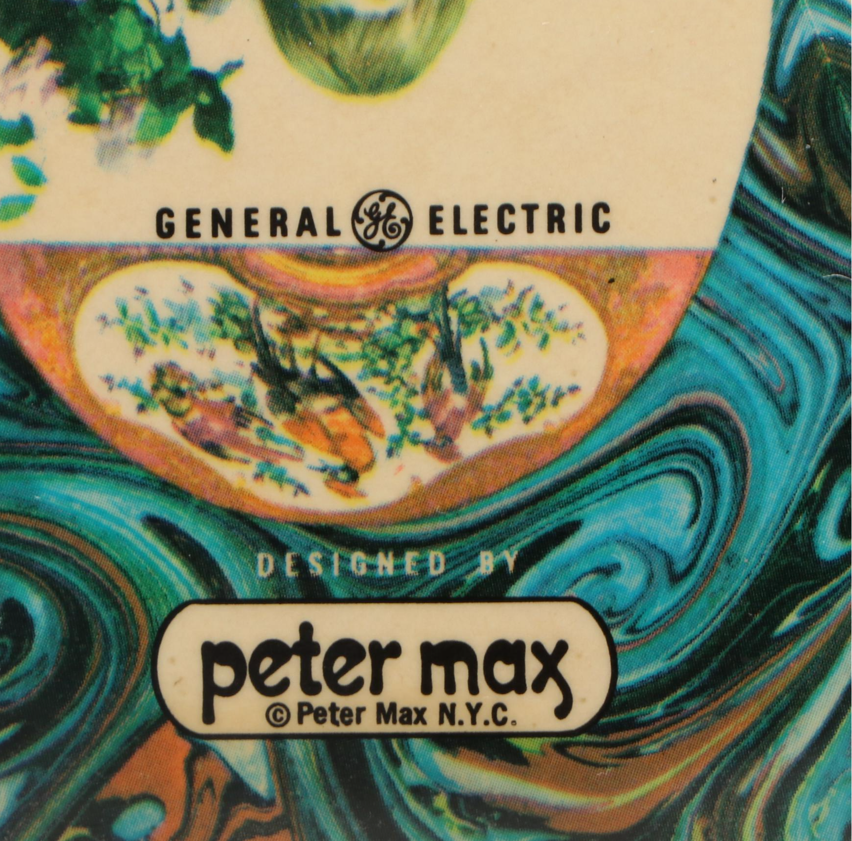 Peter Max for General Electric "Flower Girl" Wall Clock, 1969