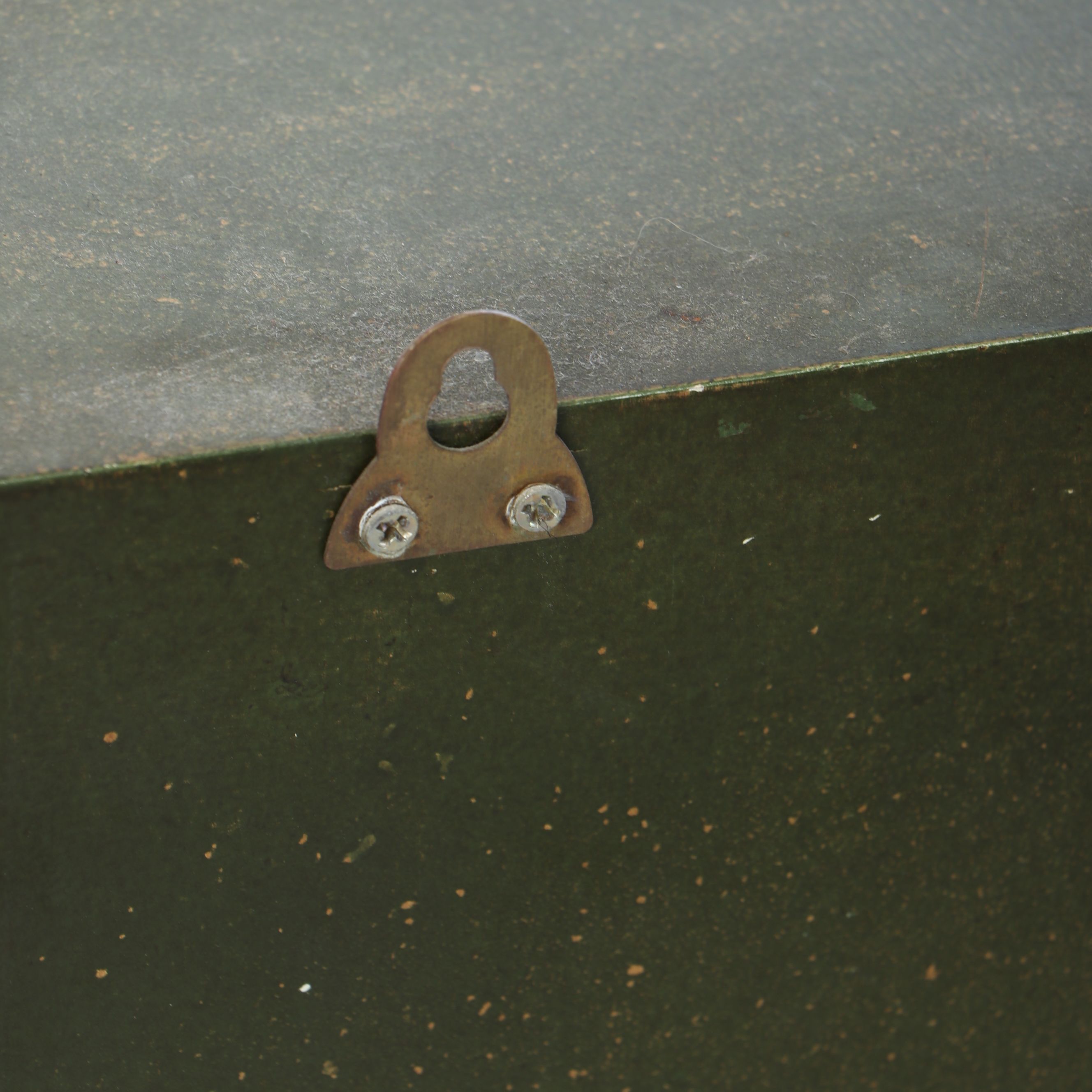 Rustic Distressed Green Wooden Letterbox