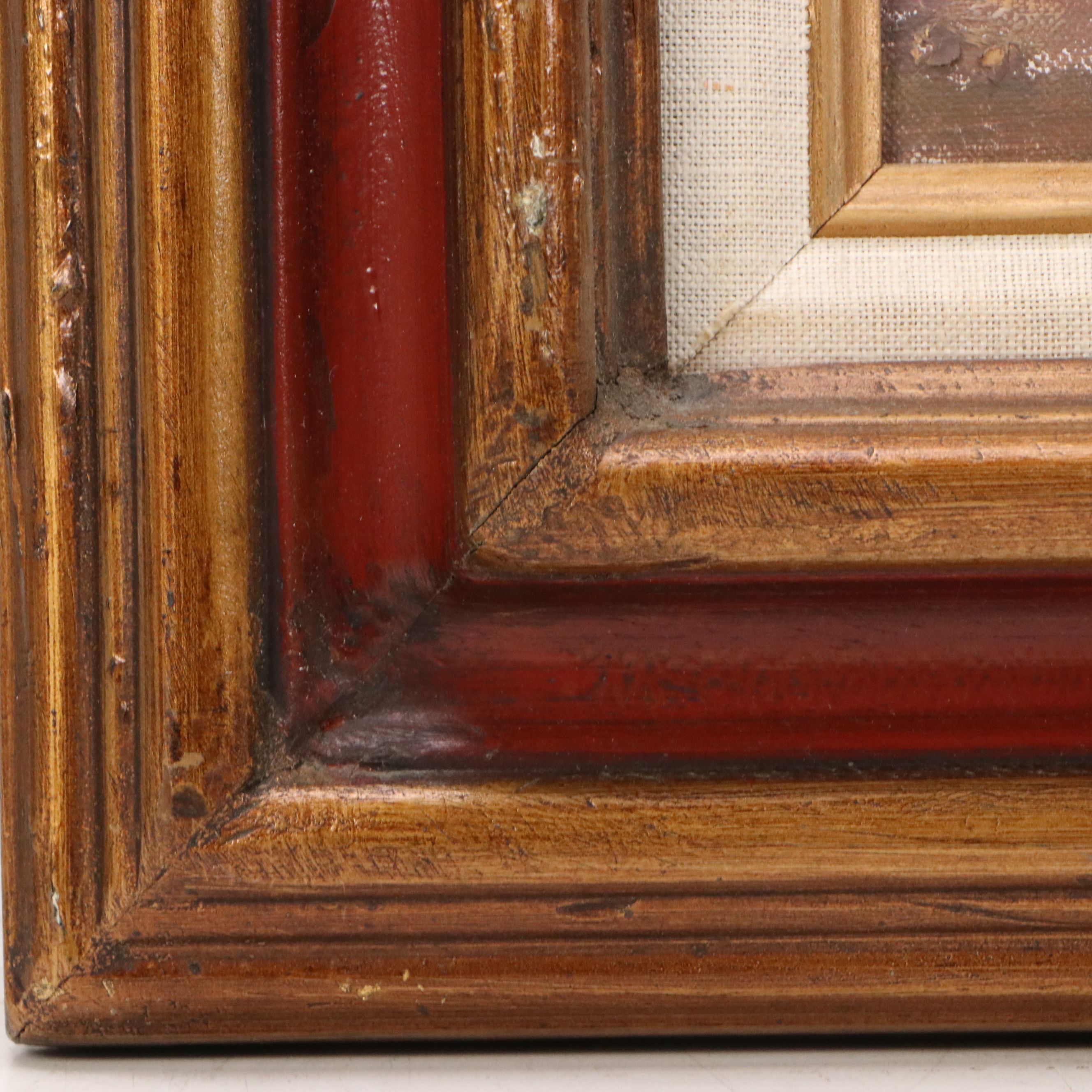 Francis Clark Brown Autumn Creek Landscape Oil Painting