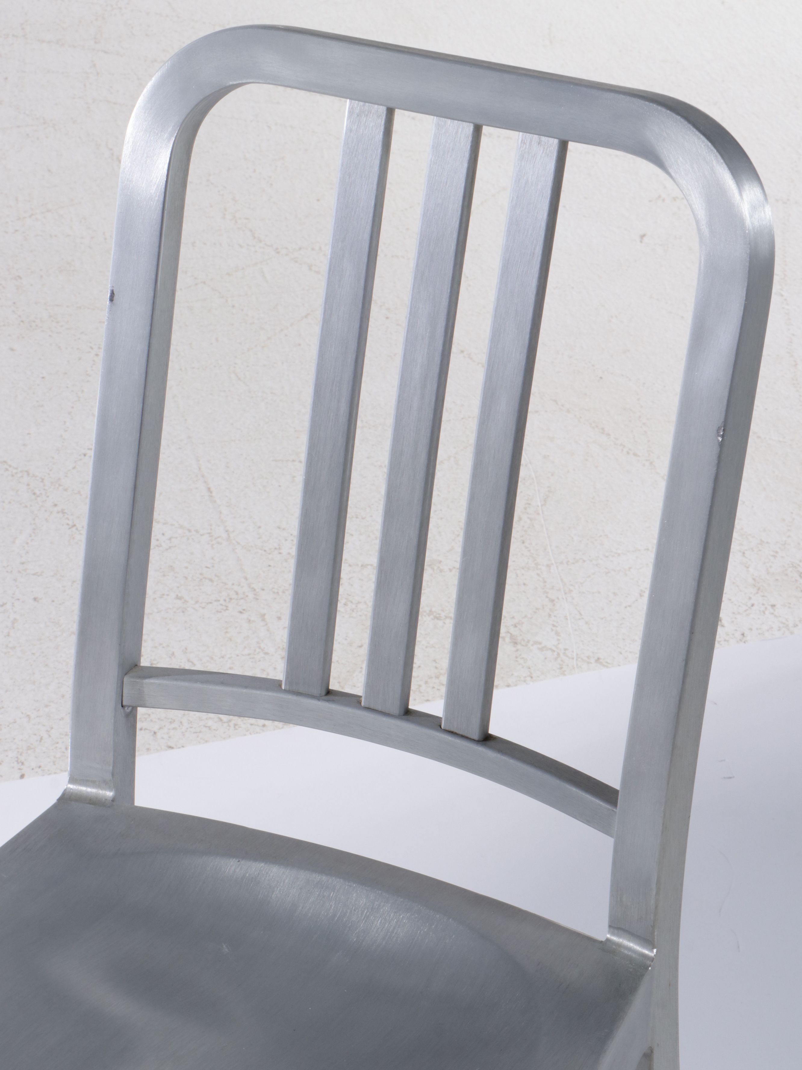 Emeco Brushed Recycled Aluminum "Navy" Chairs