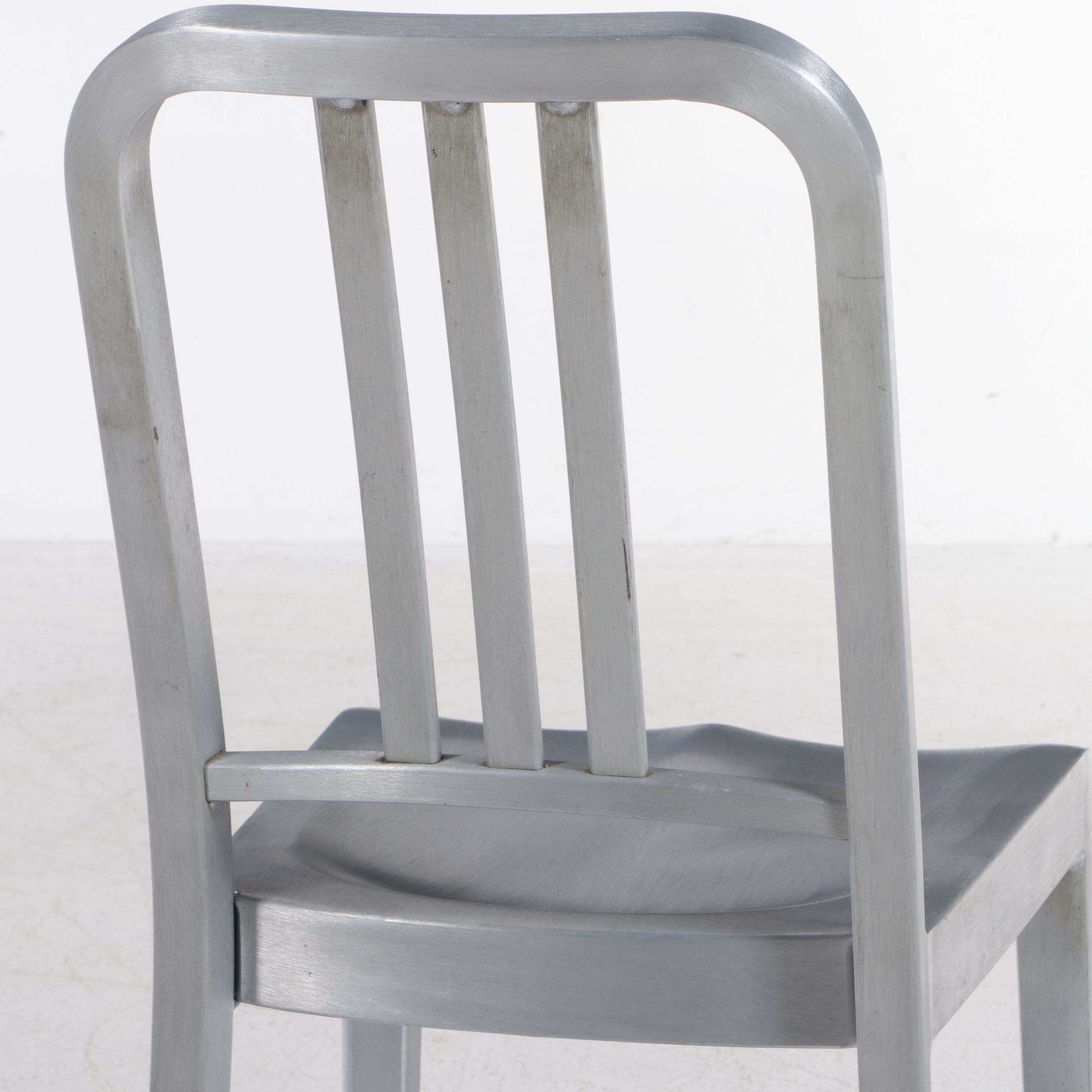 Emeco Brushed Recycled Aluminum "Navy" Chairs