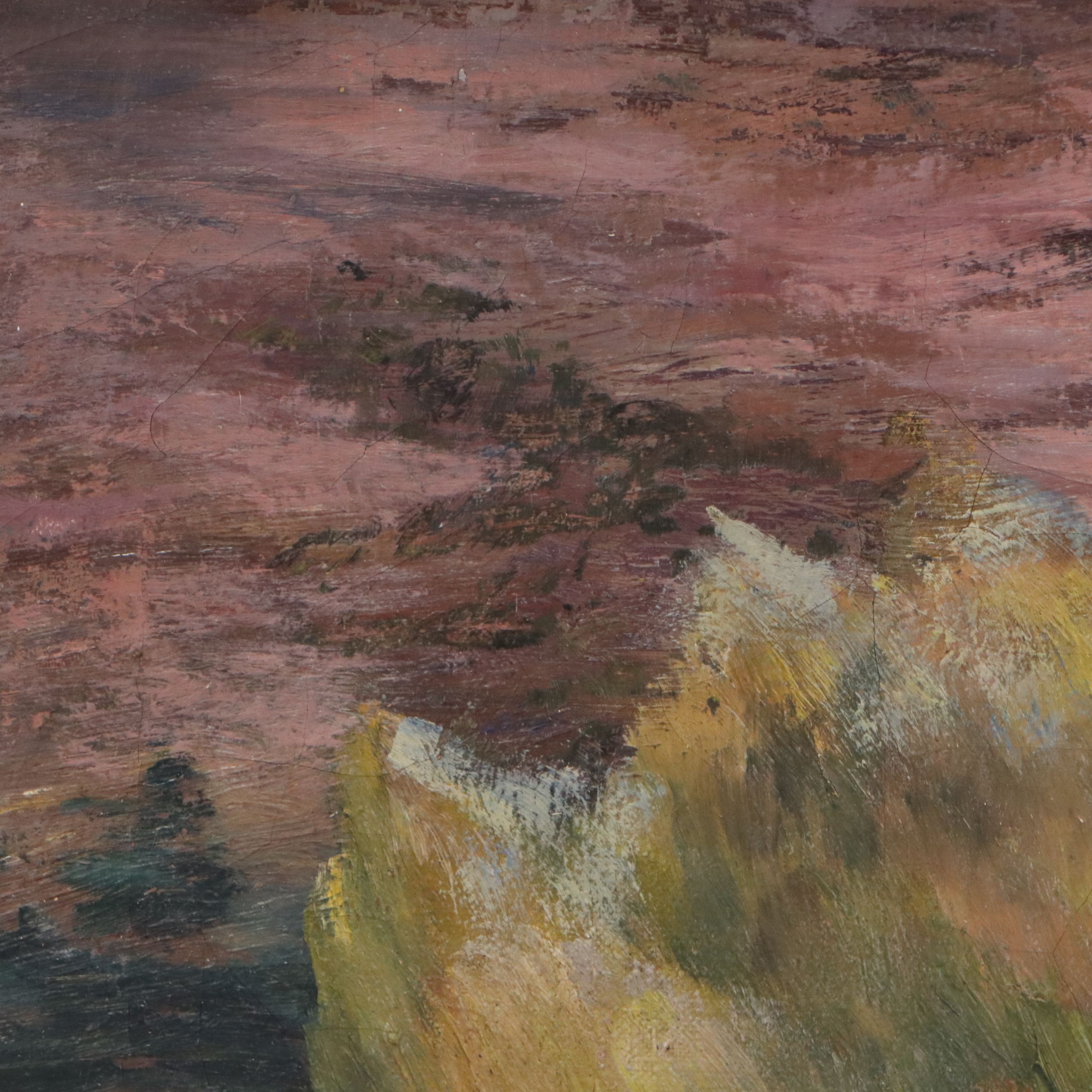 Arthur Helwig Oil Painting "Canyon Corral"