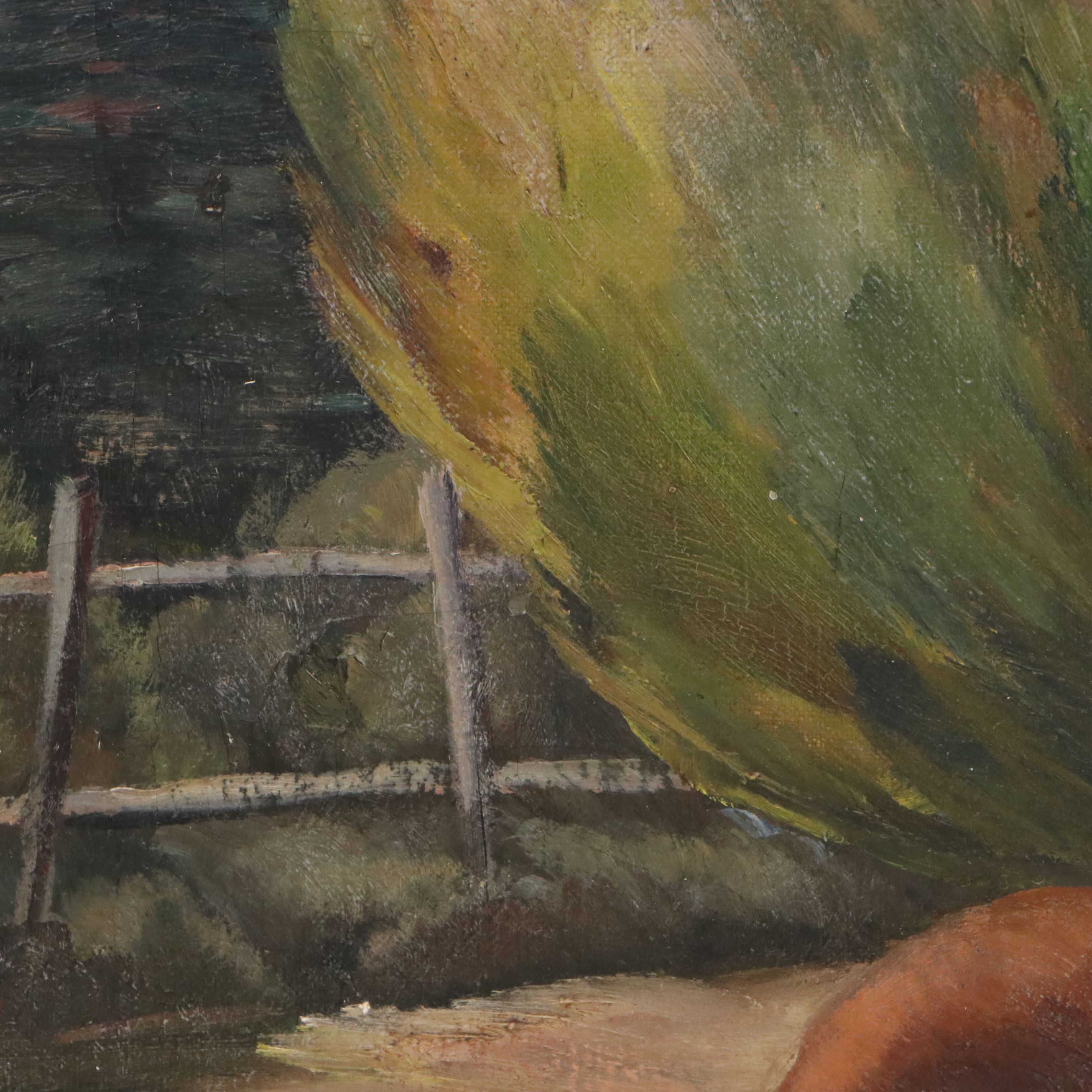 Arthur Helwig Oil Painting "Canyon Corral"