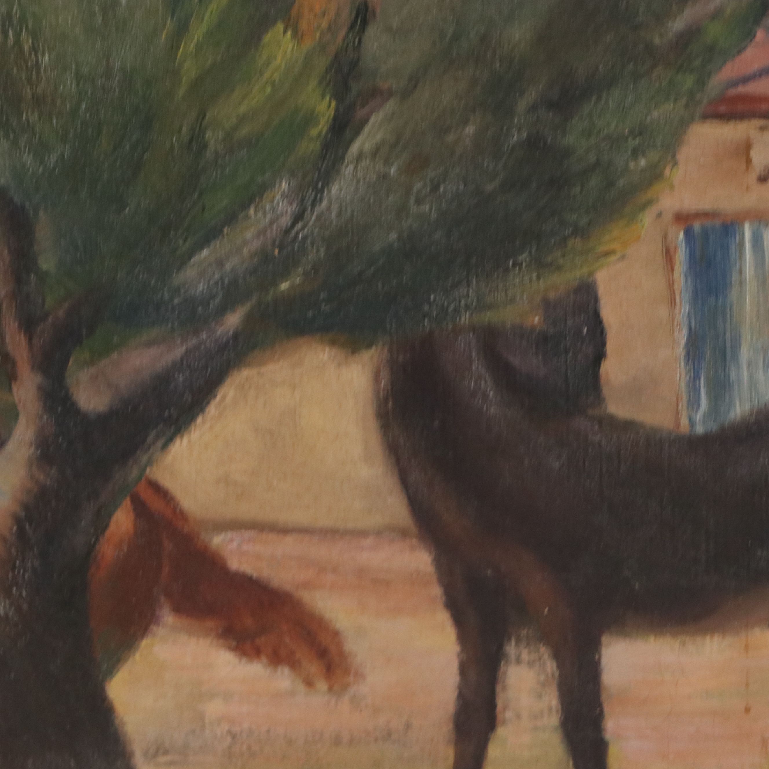 Arthur Helwig Oil Painting "Canyon Corral"