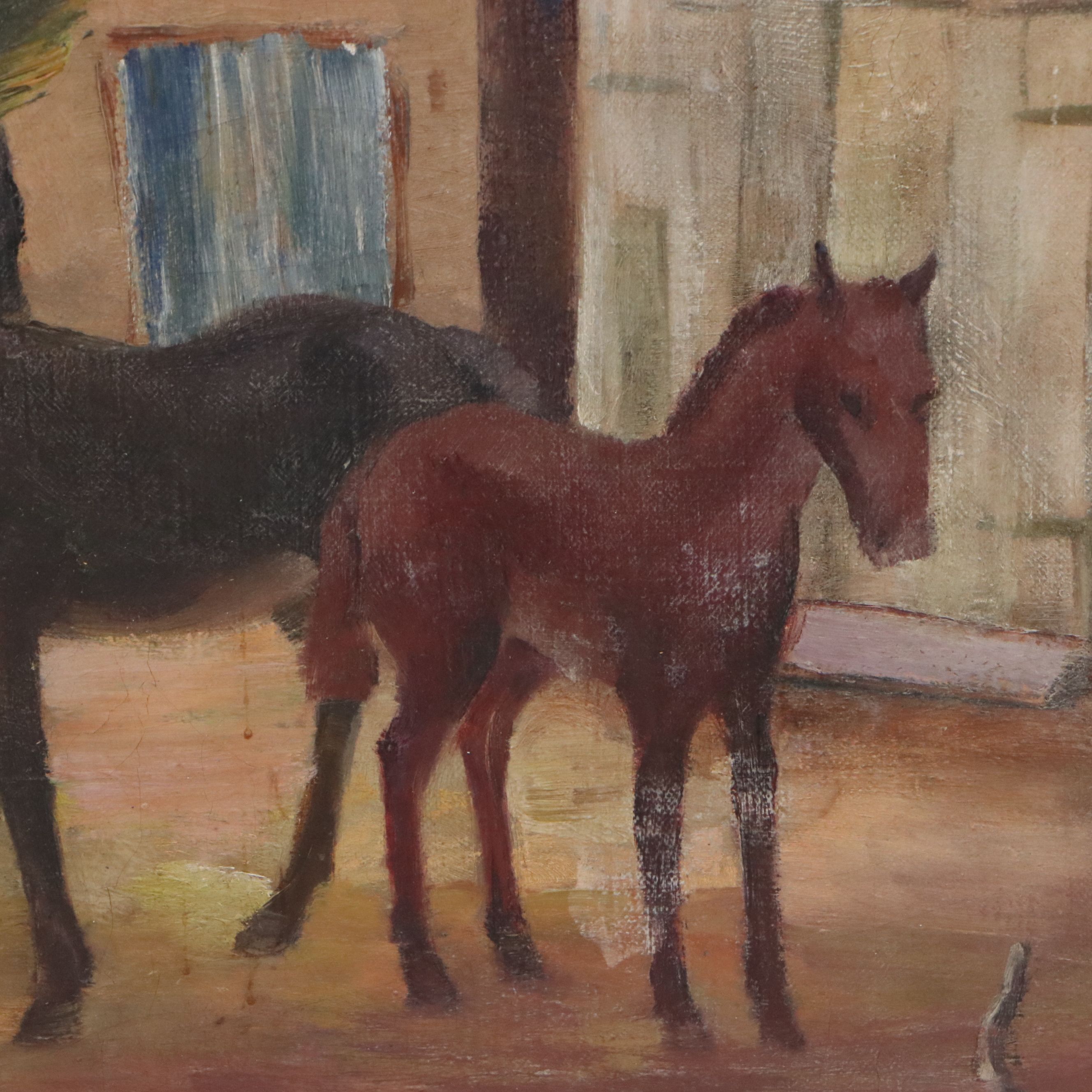 Arthur Helwig Oil Painting "Canyon Corral"