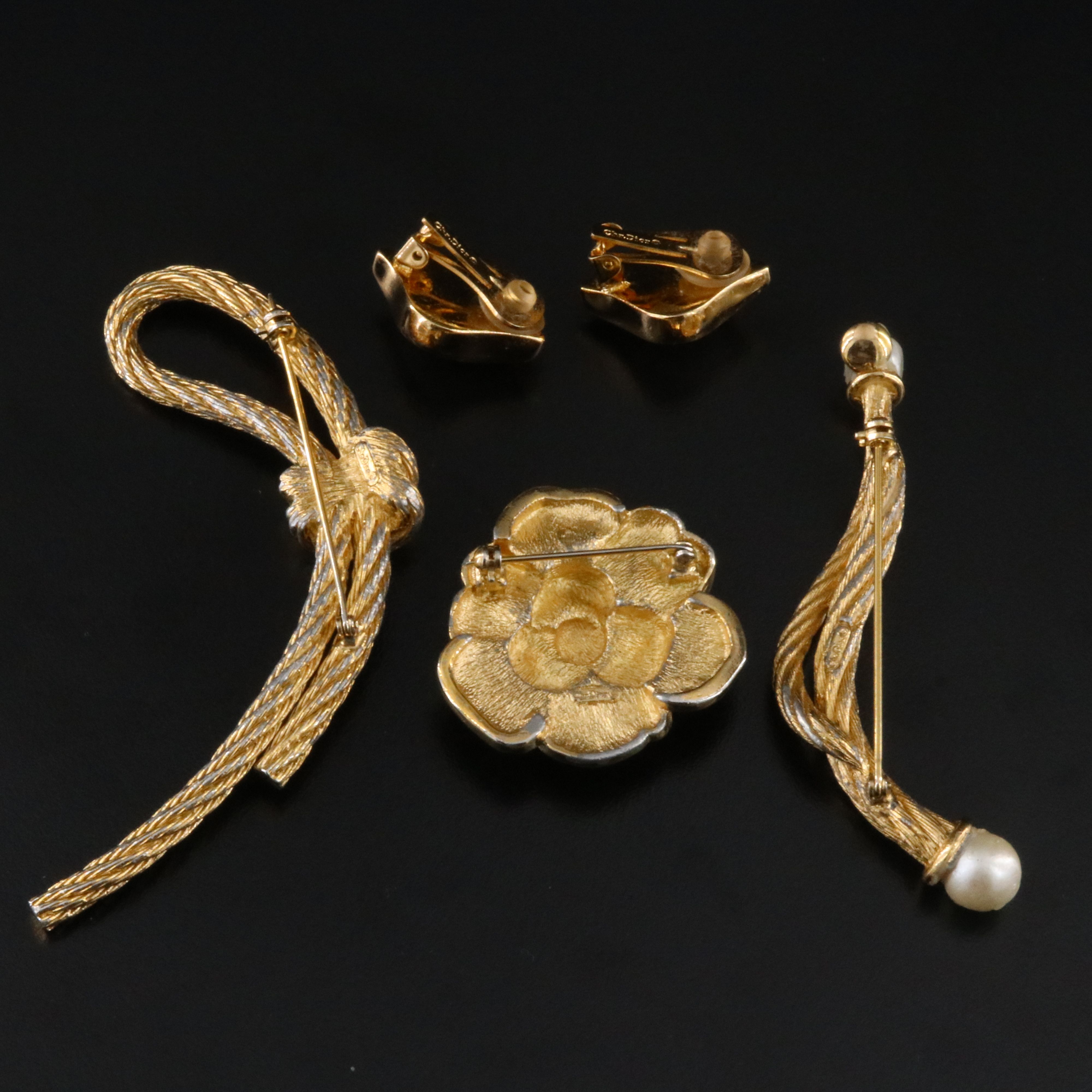 Christian Dior Jewelry Assortment Including Crystal and Faux Pearl