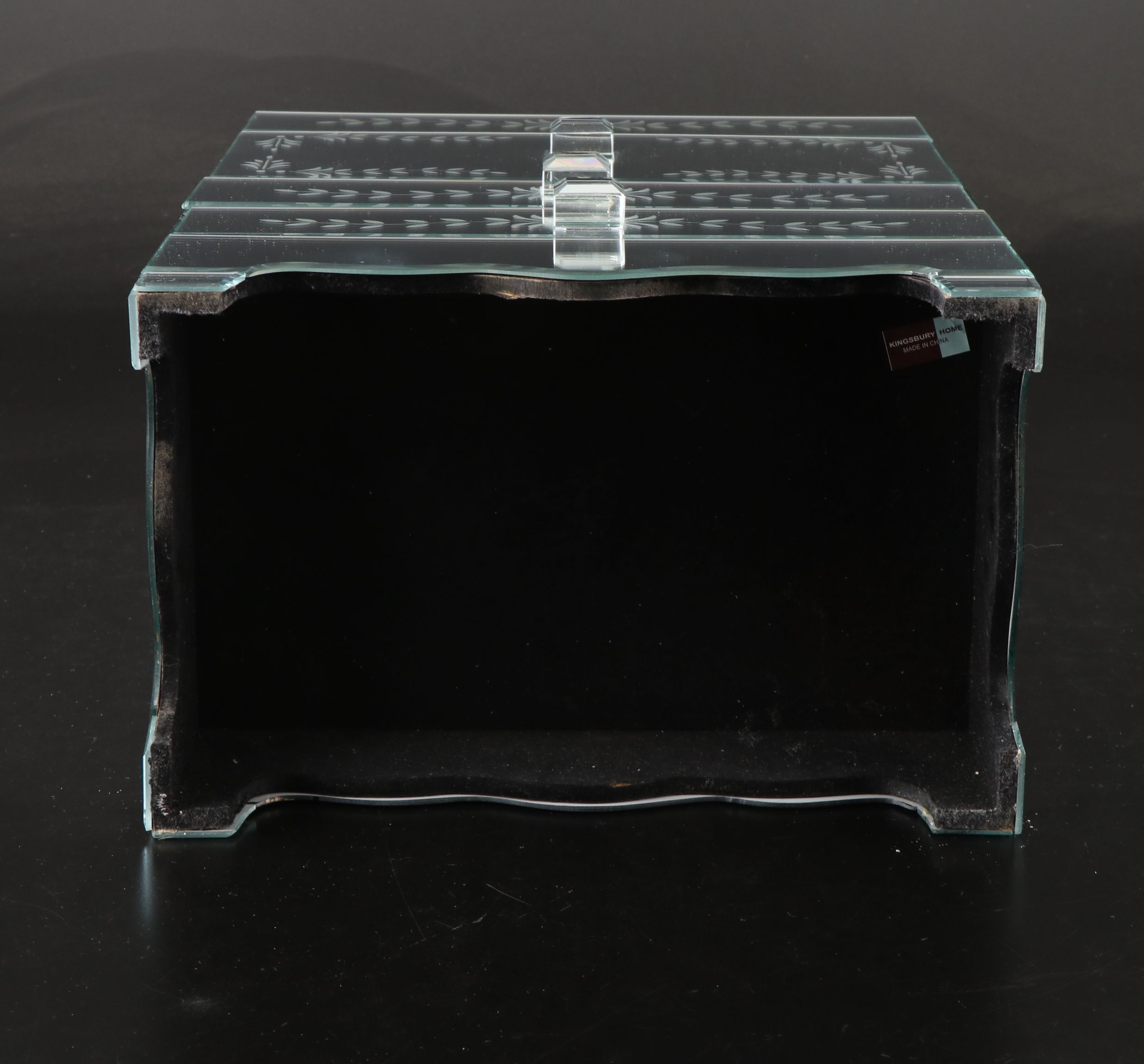 Mirrored Three-Drawer Vanity Storage Box