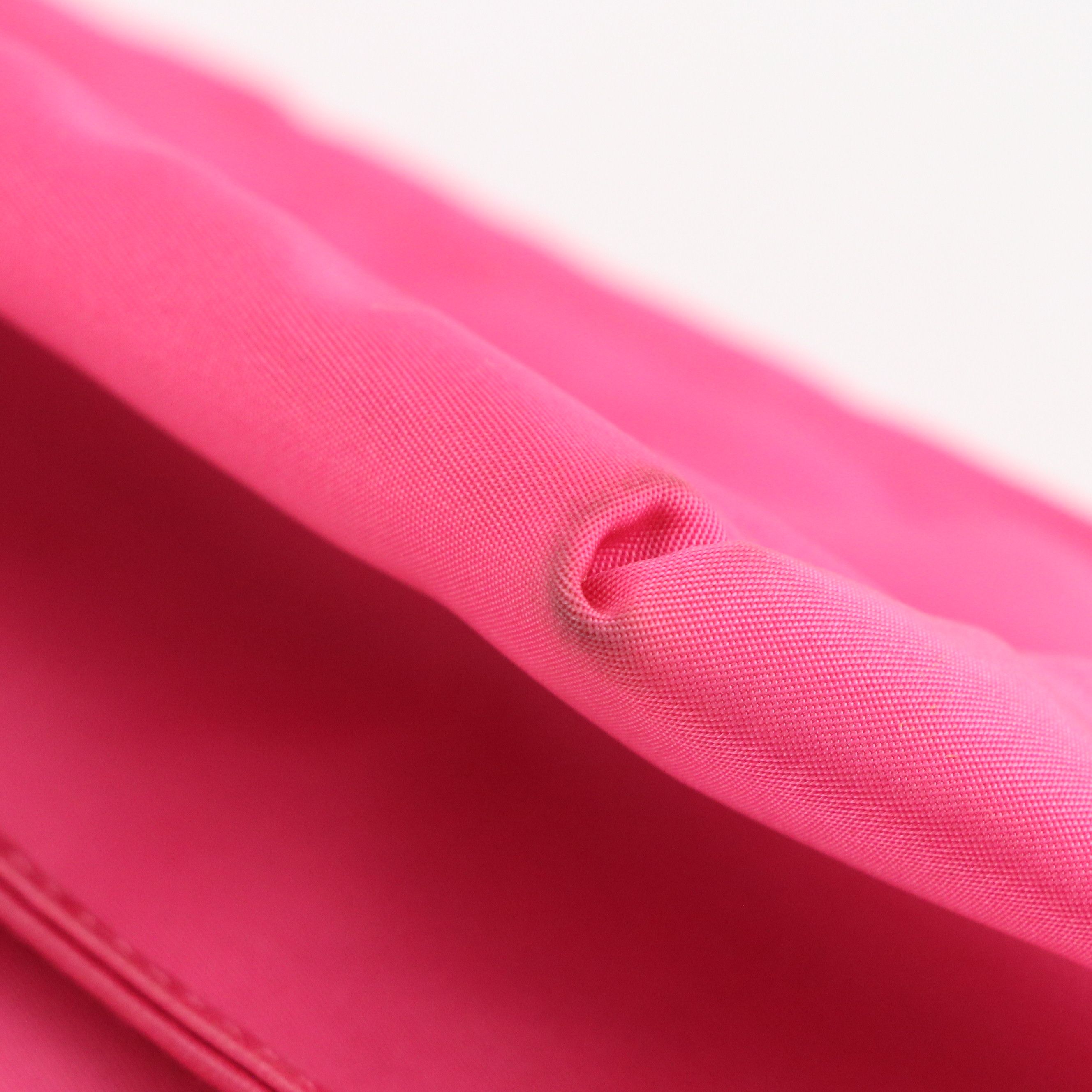 Prada Canapa Logo Two-Way Bow Tote Bag in Hot Pink Tessuto Nylon and Leather