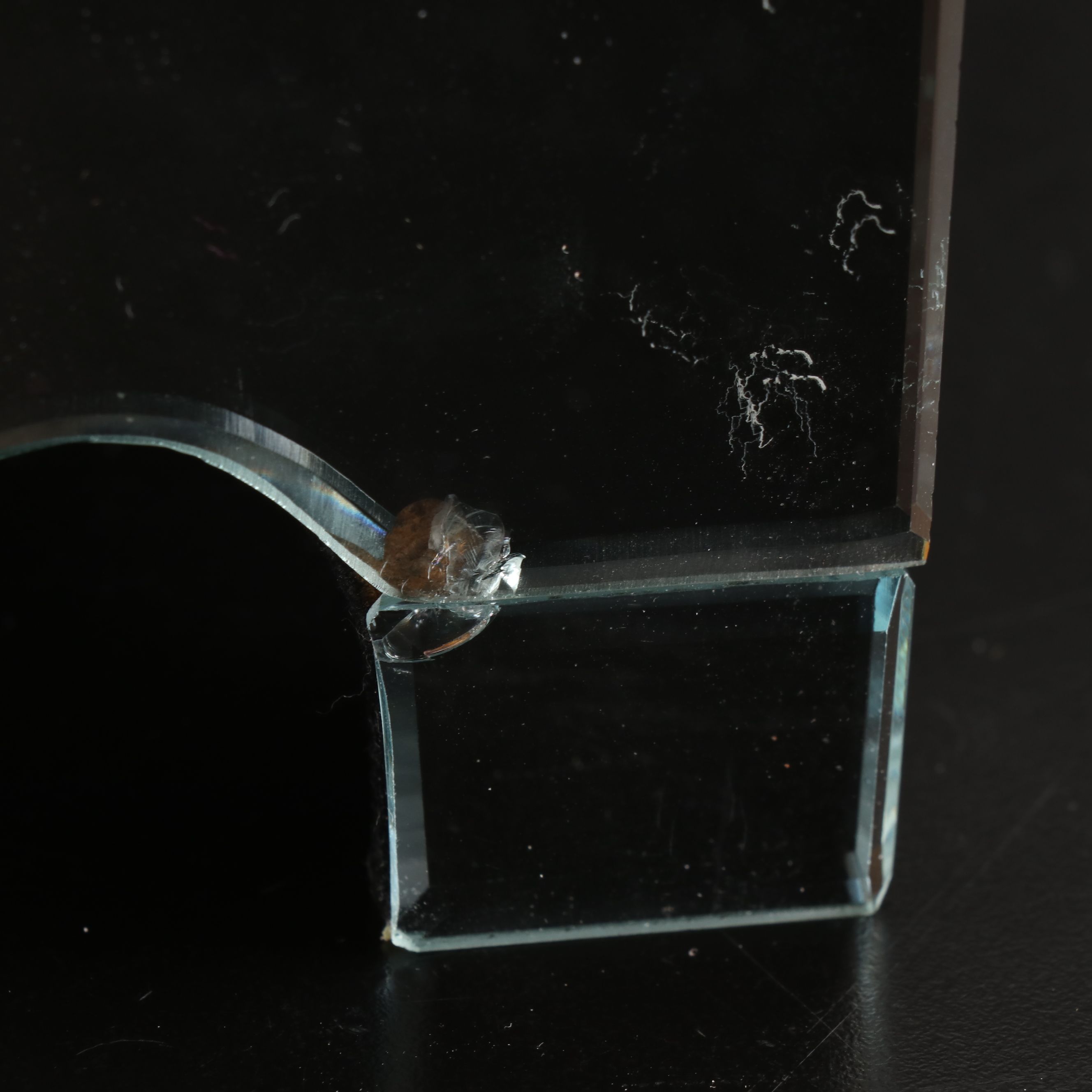 Mirrored Three-Drawer Vanity Storage Box