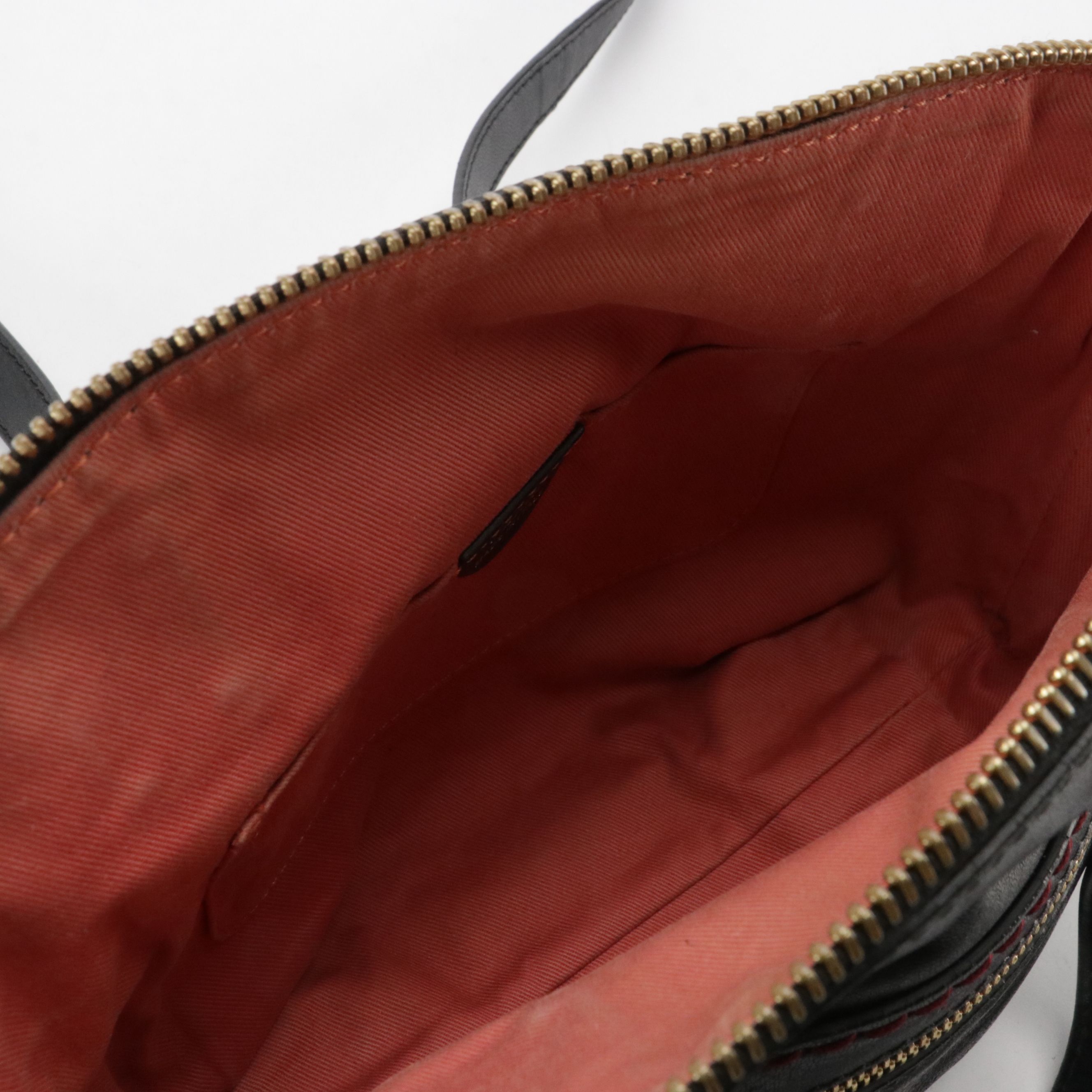 Chloé Small Angie Two-Way Zip Satchel Bag in Black Grained Leather