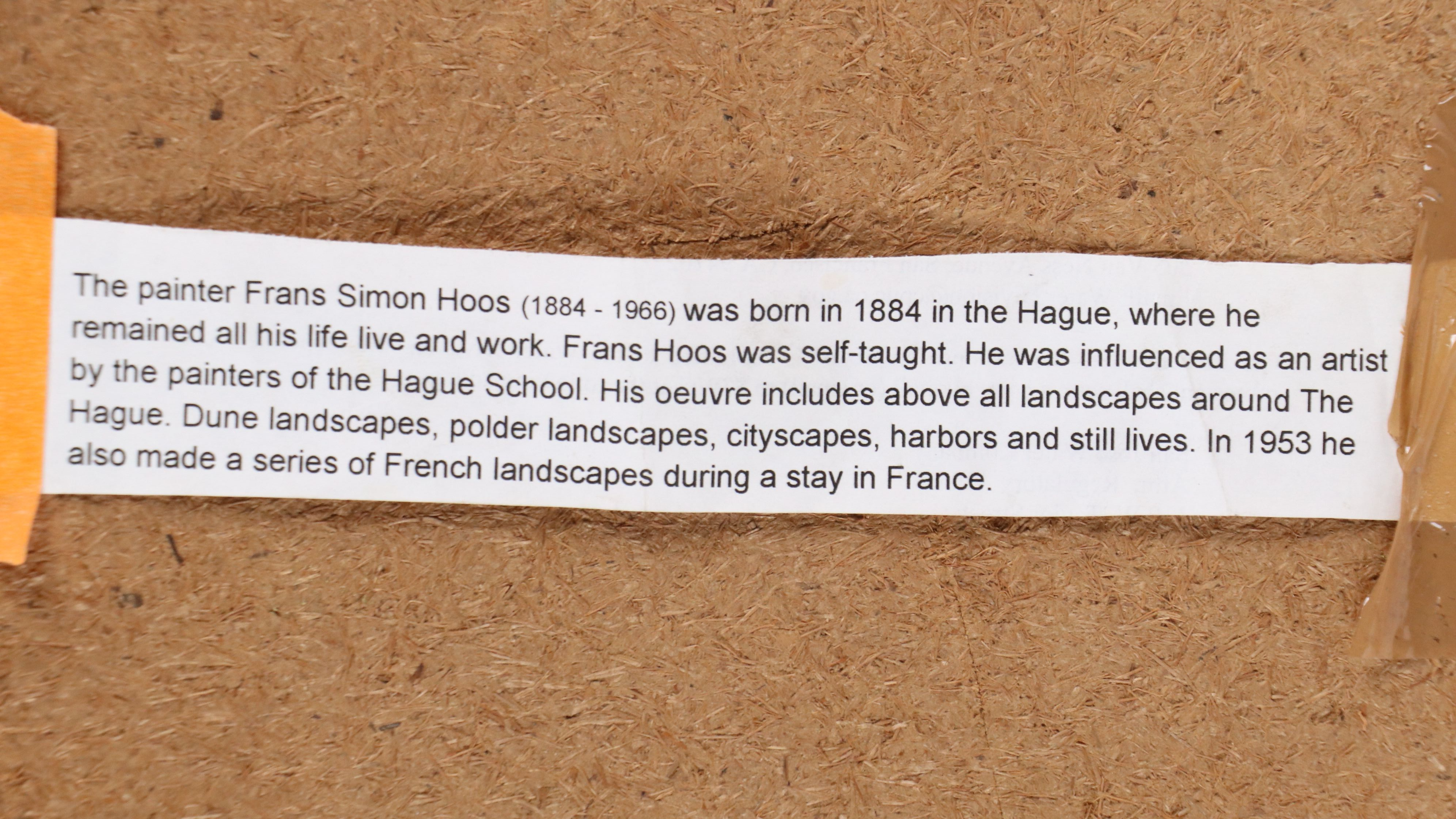 Frans Simon Hoos Oil Painting of Park Bridge, Early 20th Century