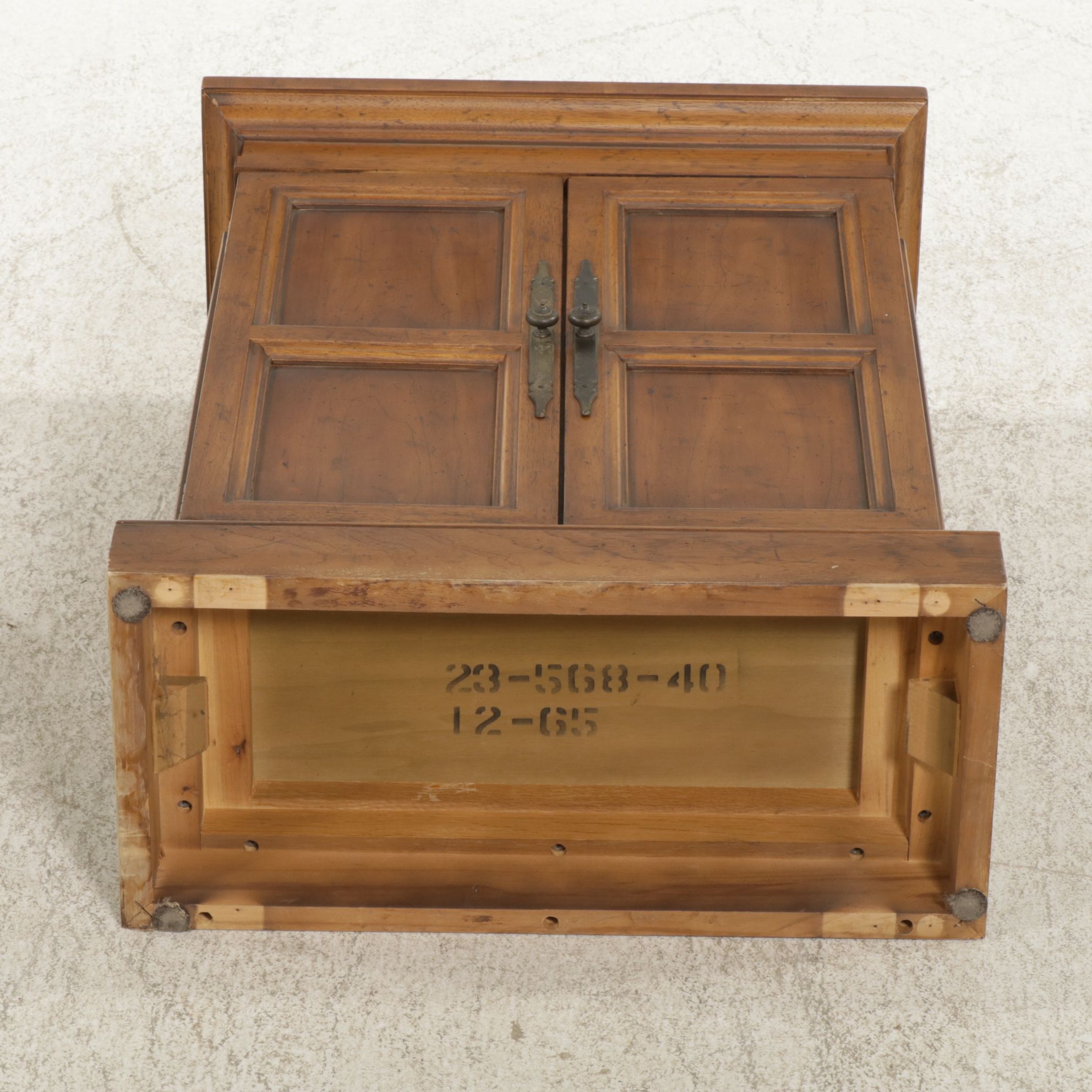 Heritage "Grand Tour" Walnut Cabinet, Late 20th Century