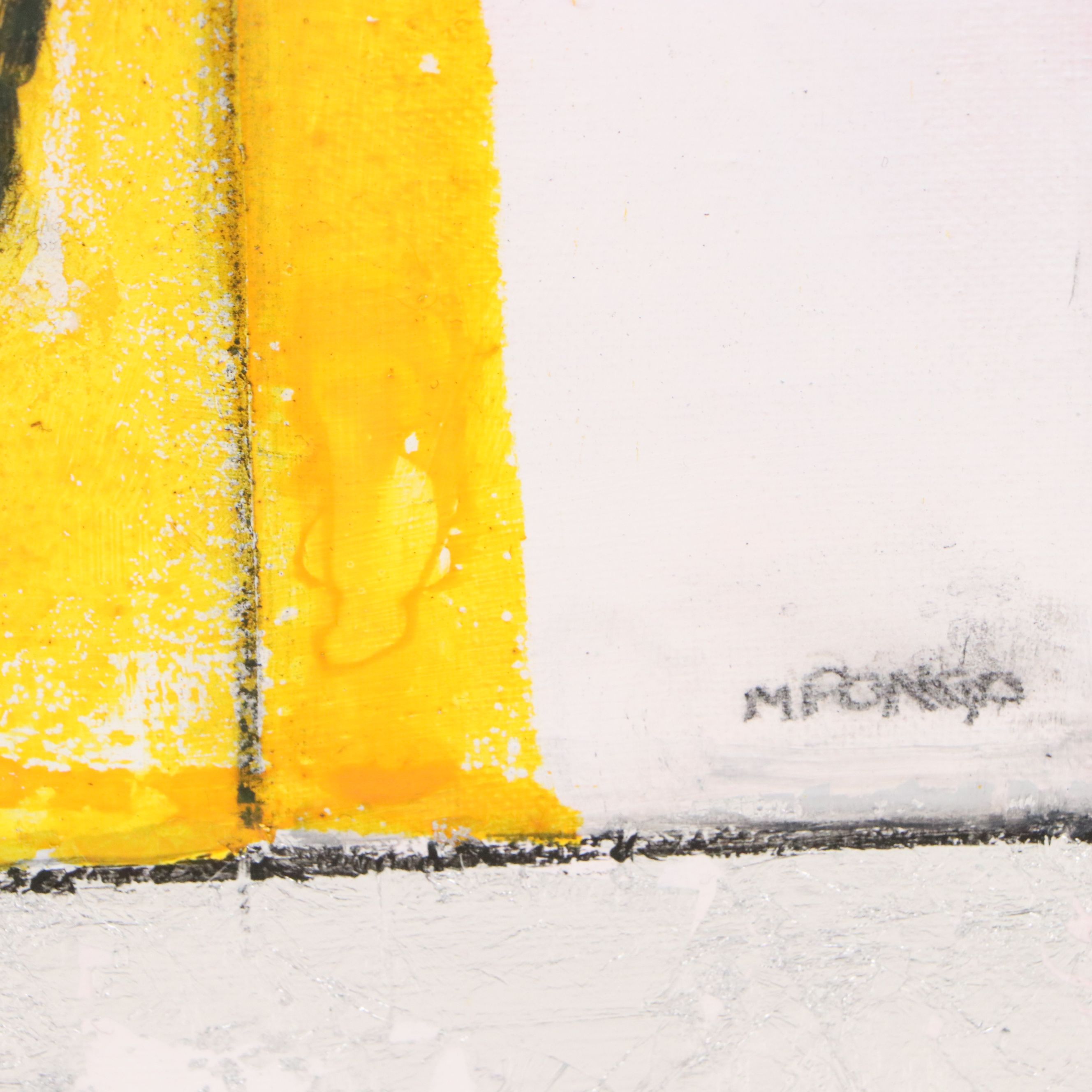 Milagros Pongo Mixed Media Painting "Think! Hart," 2026