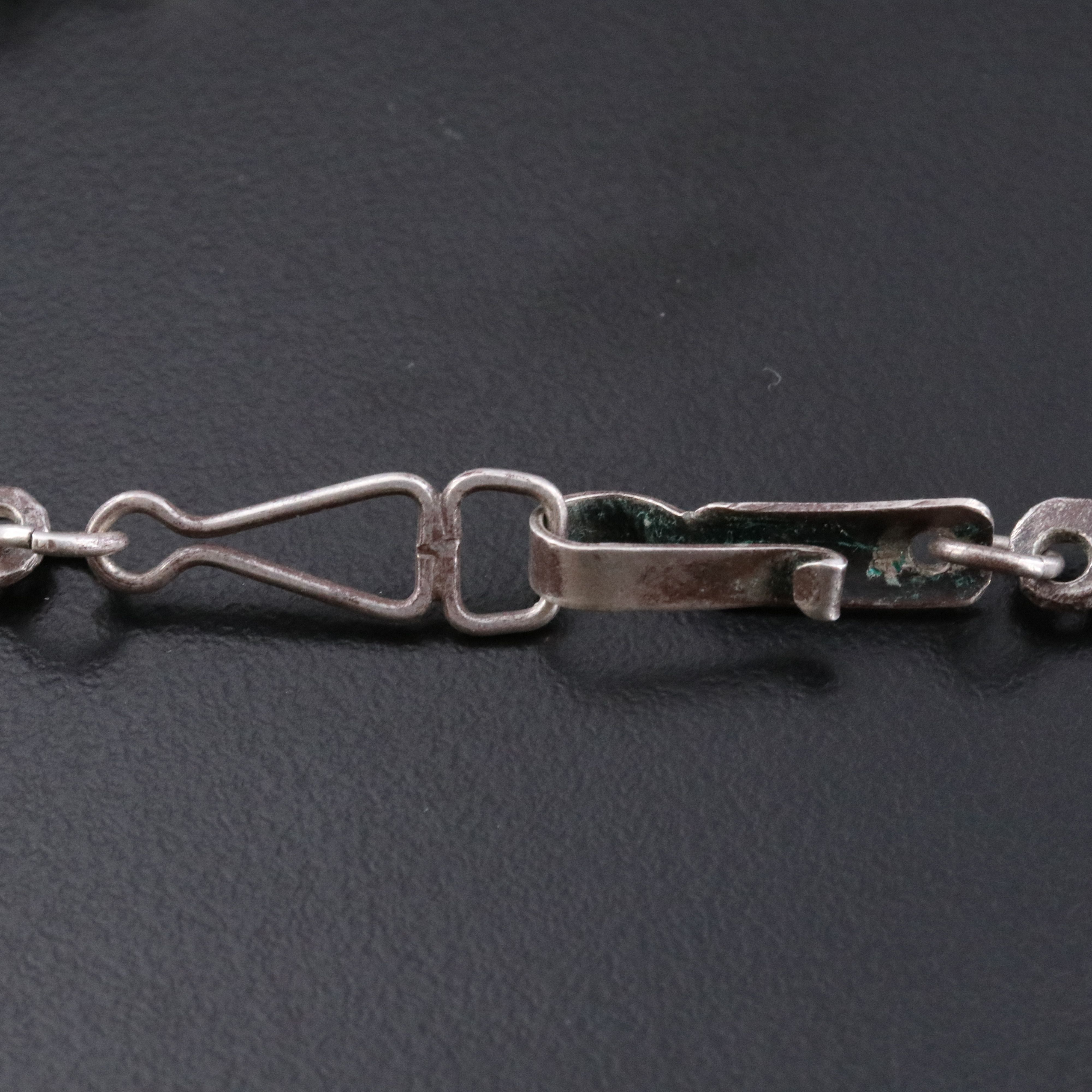 Vintage Mexican 800 Silver Yalalag Cross Necklace