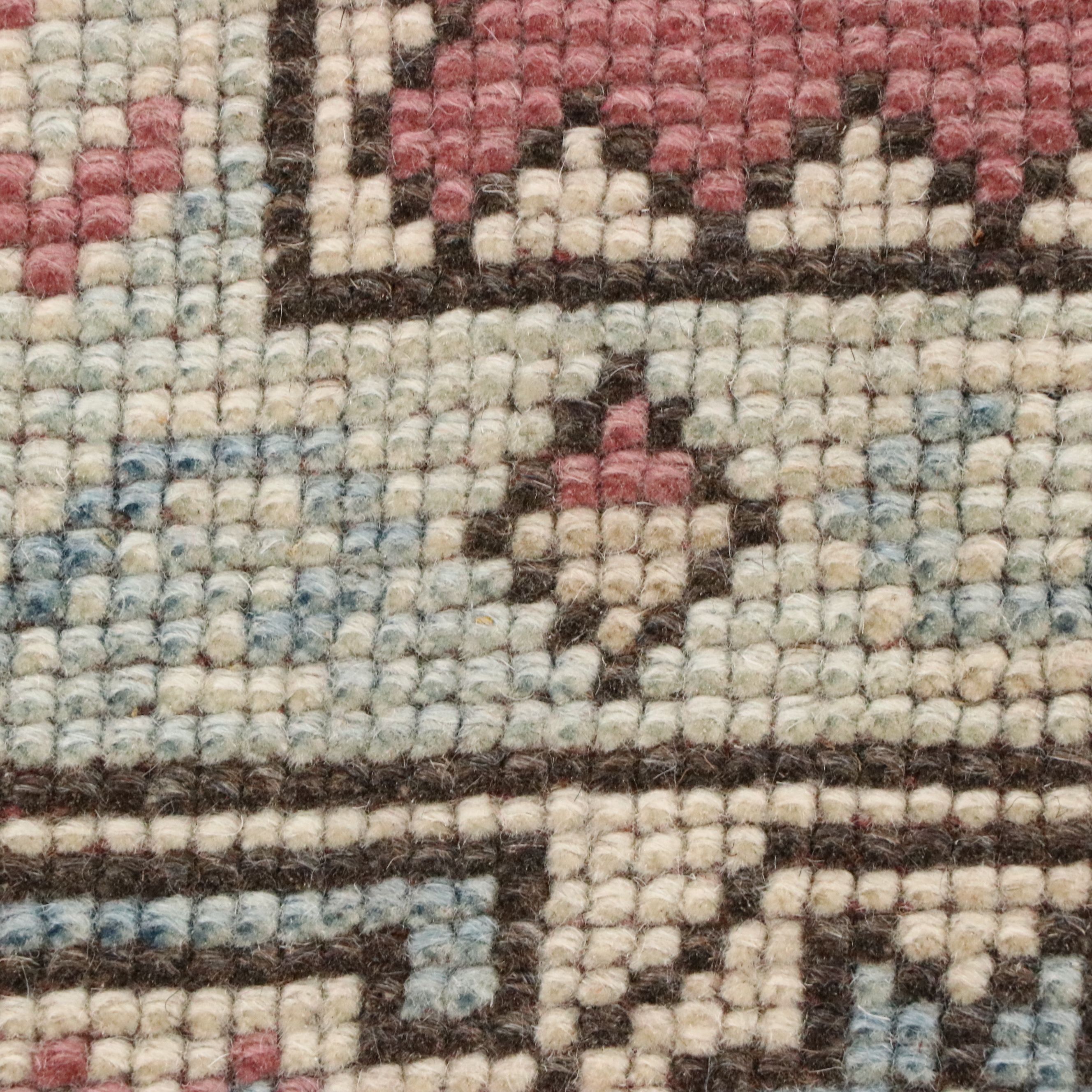 4'9 x 7'6 Hand-Knotted Turkish Oushak Area Rug