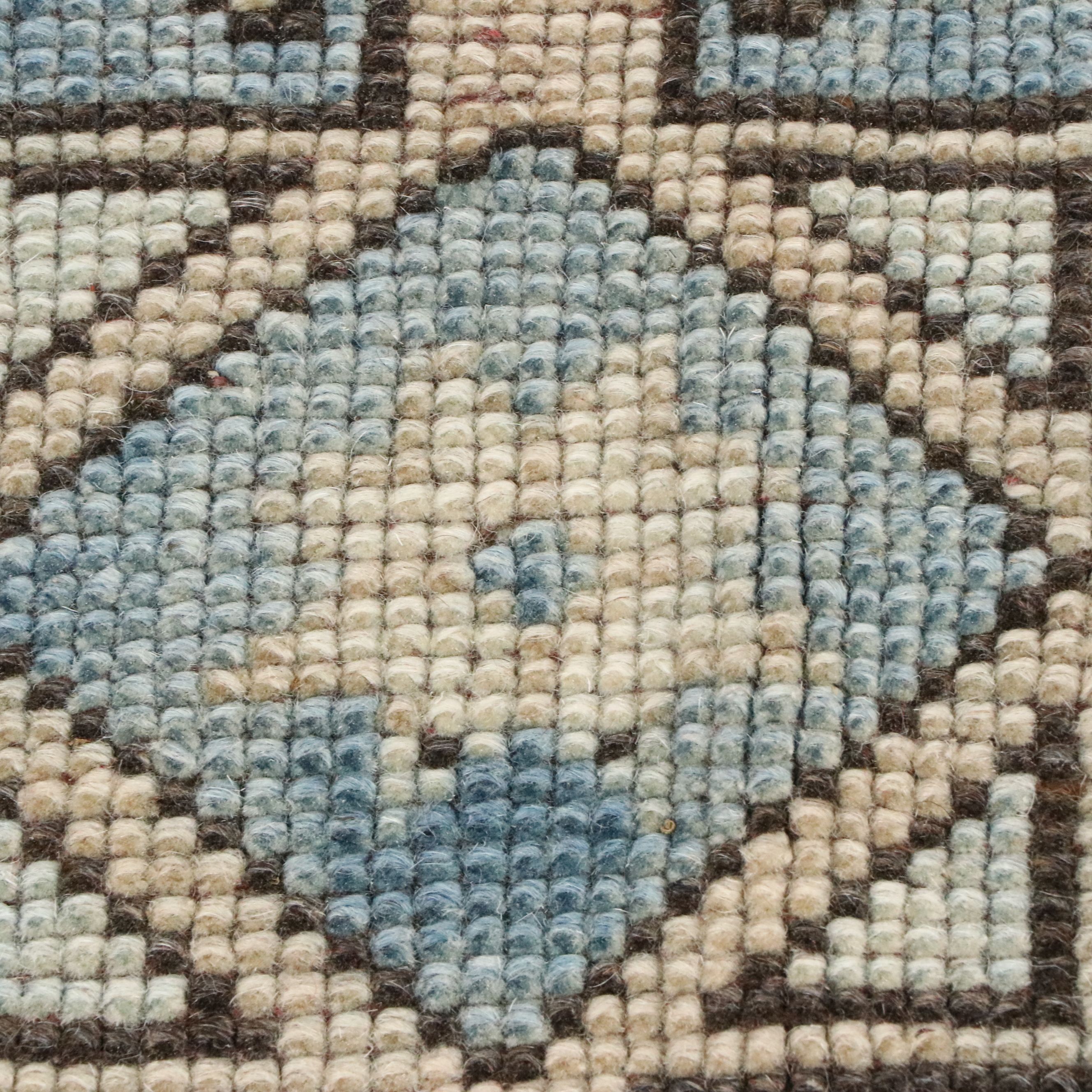 4'9 x 7'6 Hand-Knotted Turkish Oushak Area Rug