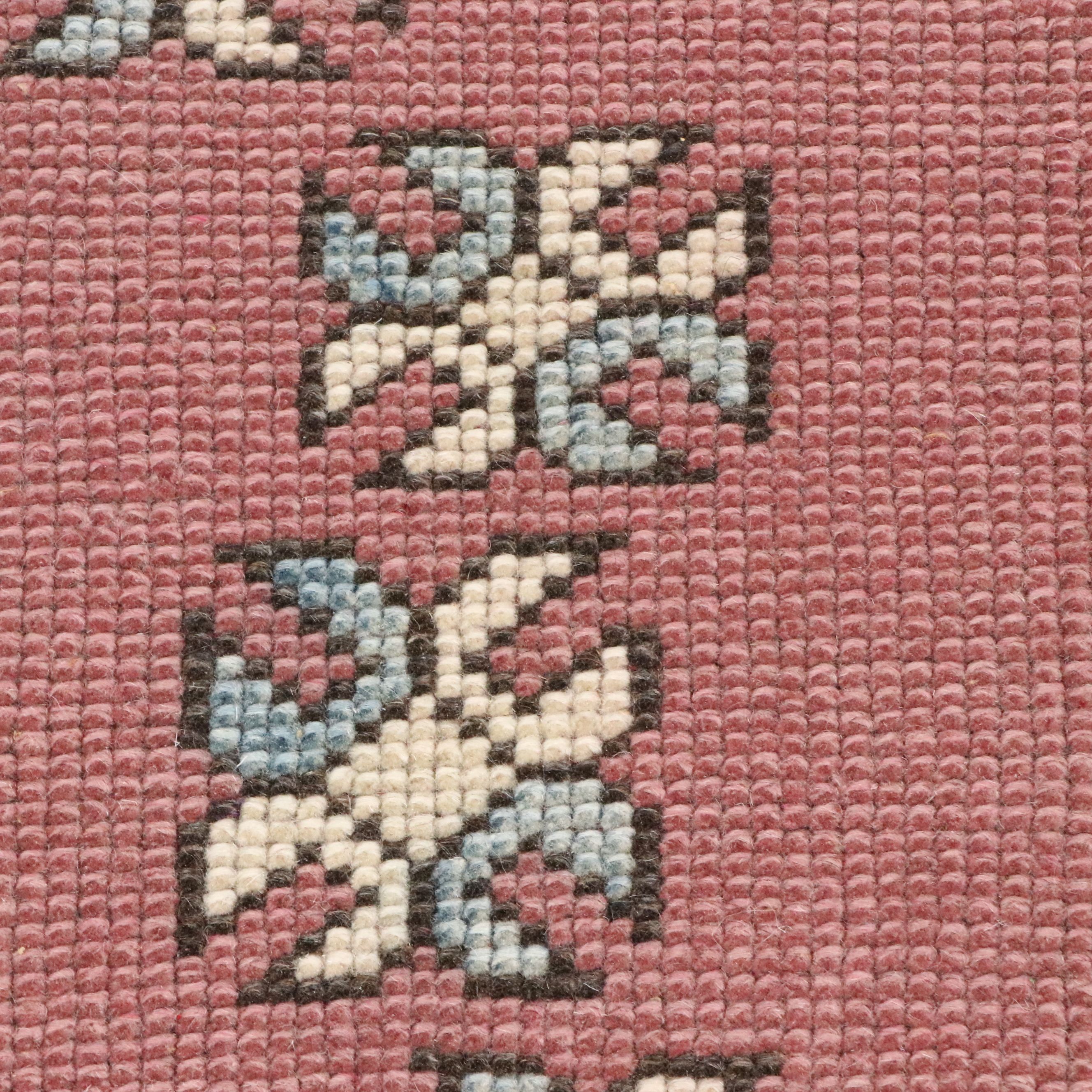 4'9 x 7'6 Hand-Knotted Turkish Oushak Area Rug