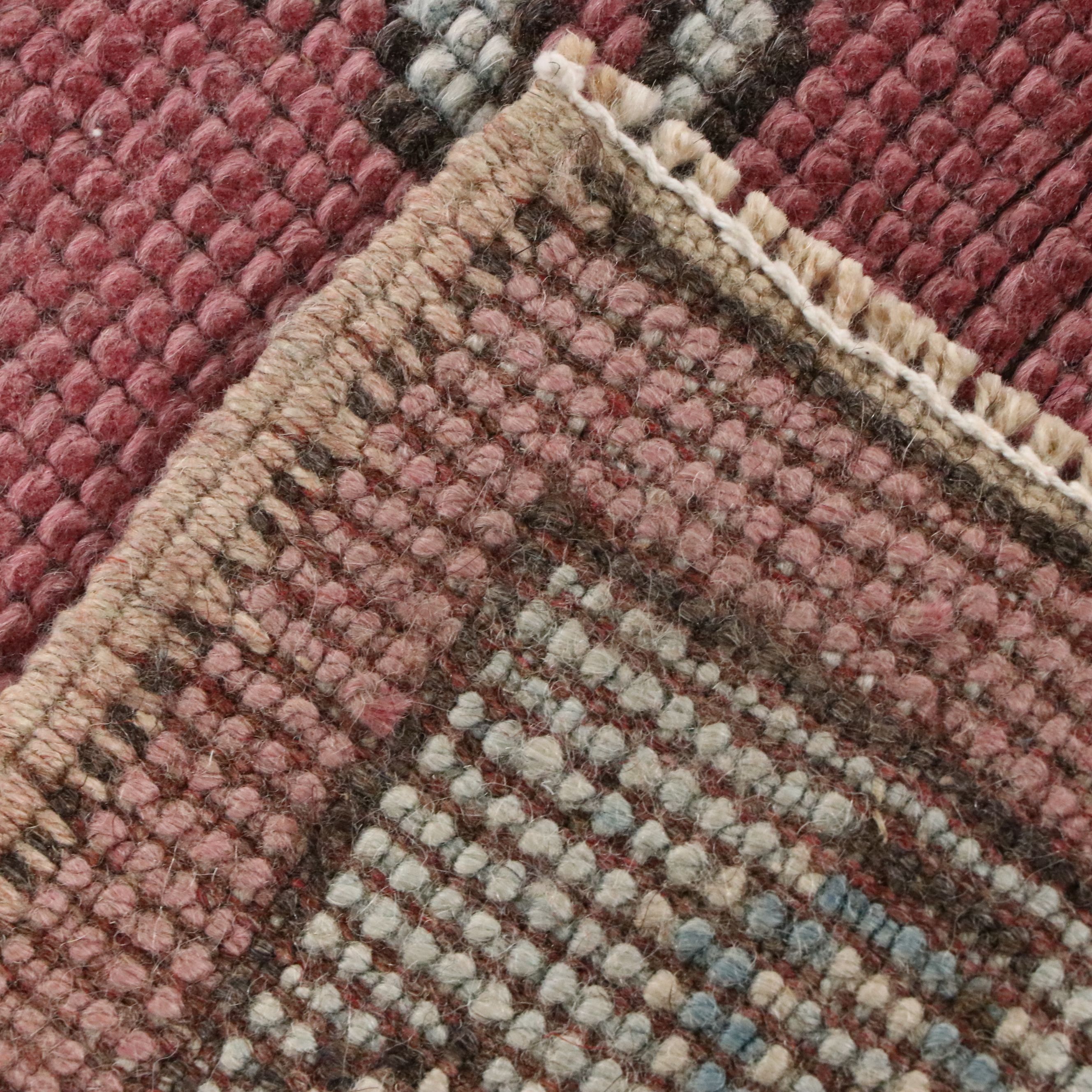 4'9 x 7'6 Hand-Knotted Turkish Oushak Area Rug