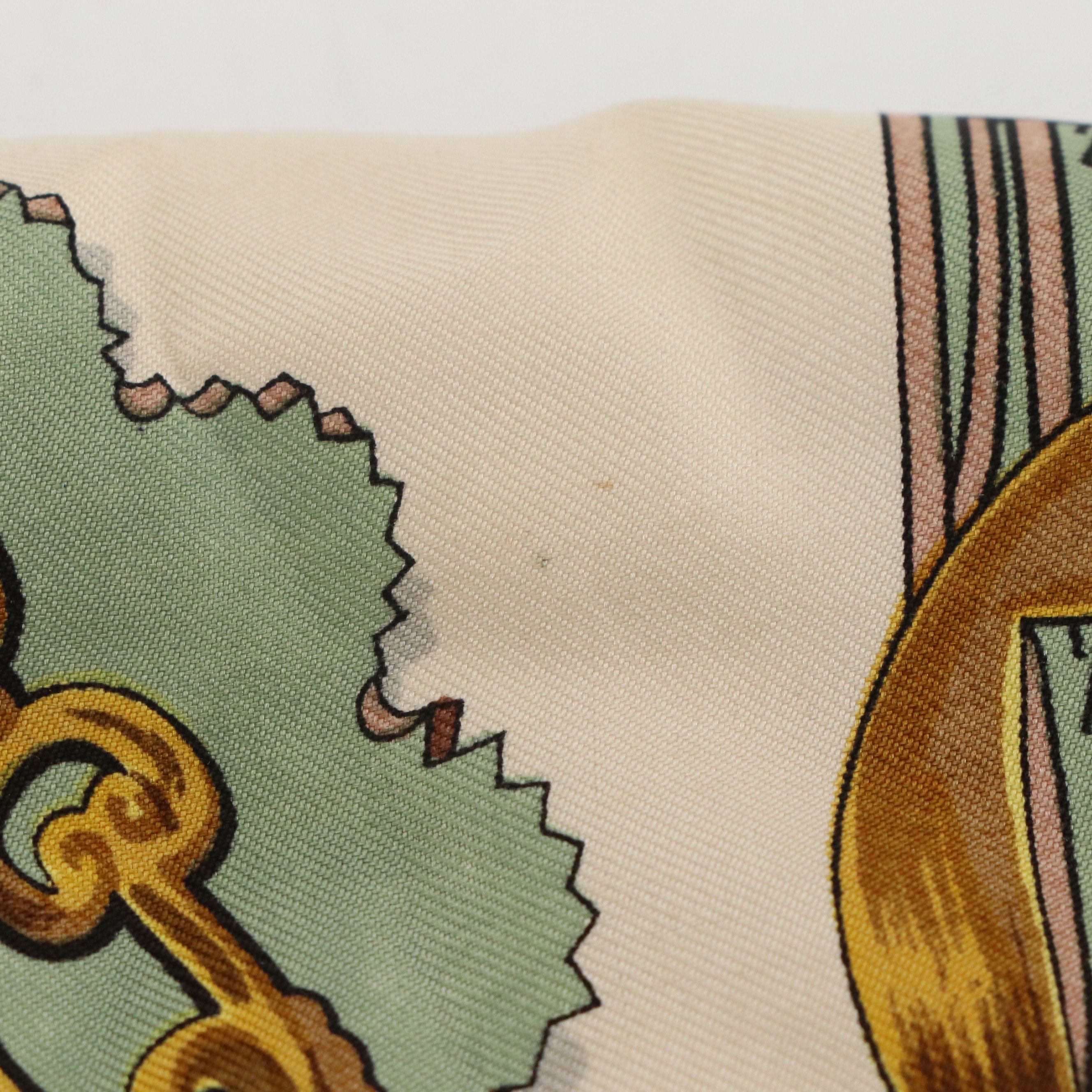 Hermès Early Issue "Cuivreries" Scarf 90 in Silk Twill