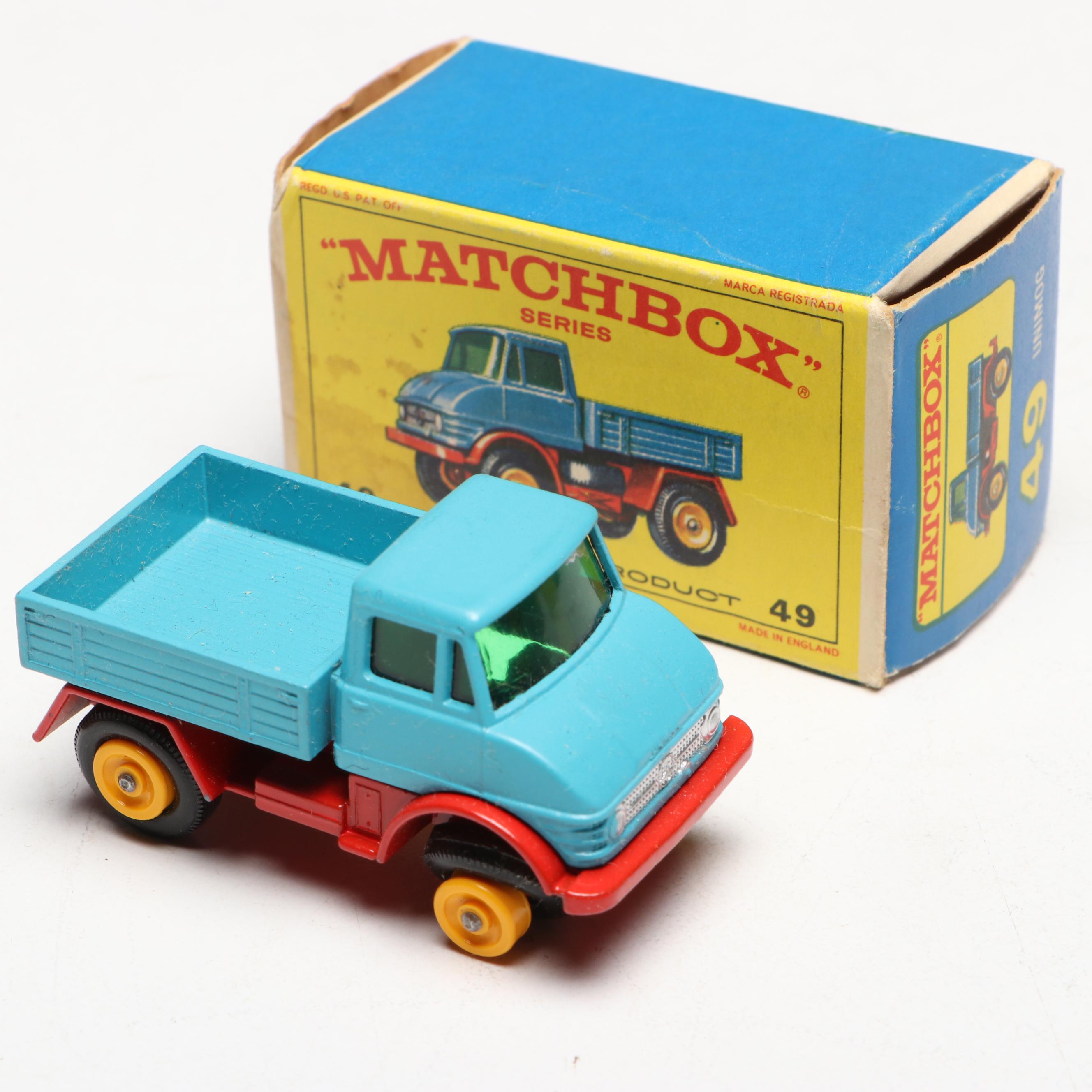 Lesney Matchbox Diecast Trucks and Farm Vehicles, Mid to Late 20th Century