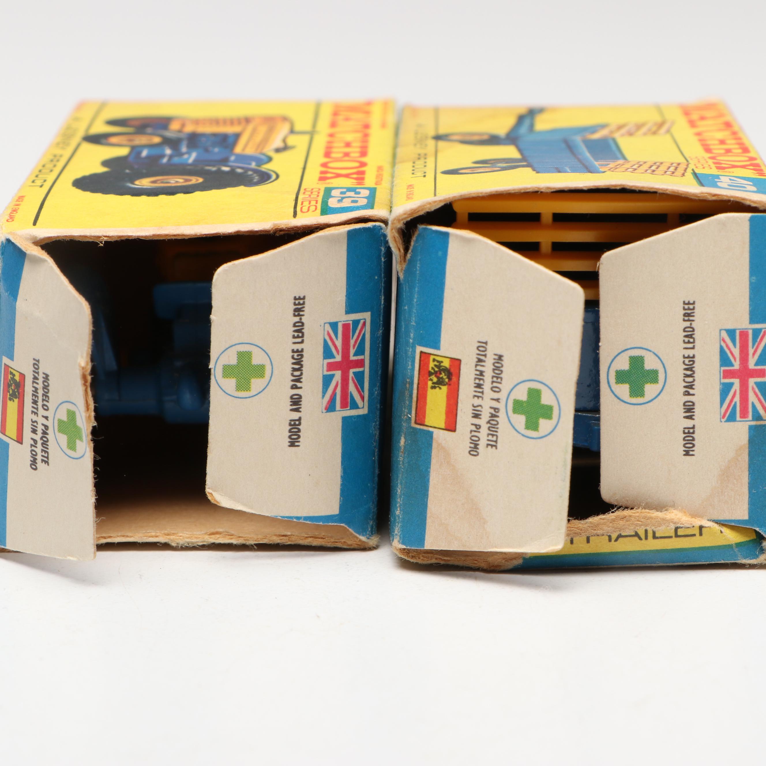 Lesney Matchbox Diecast Trucks and Farm Vehicles, Mid to Late 20th Century