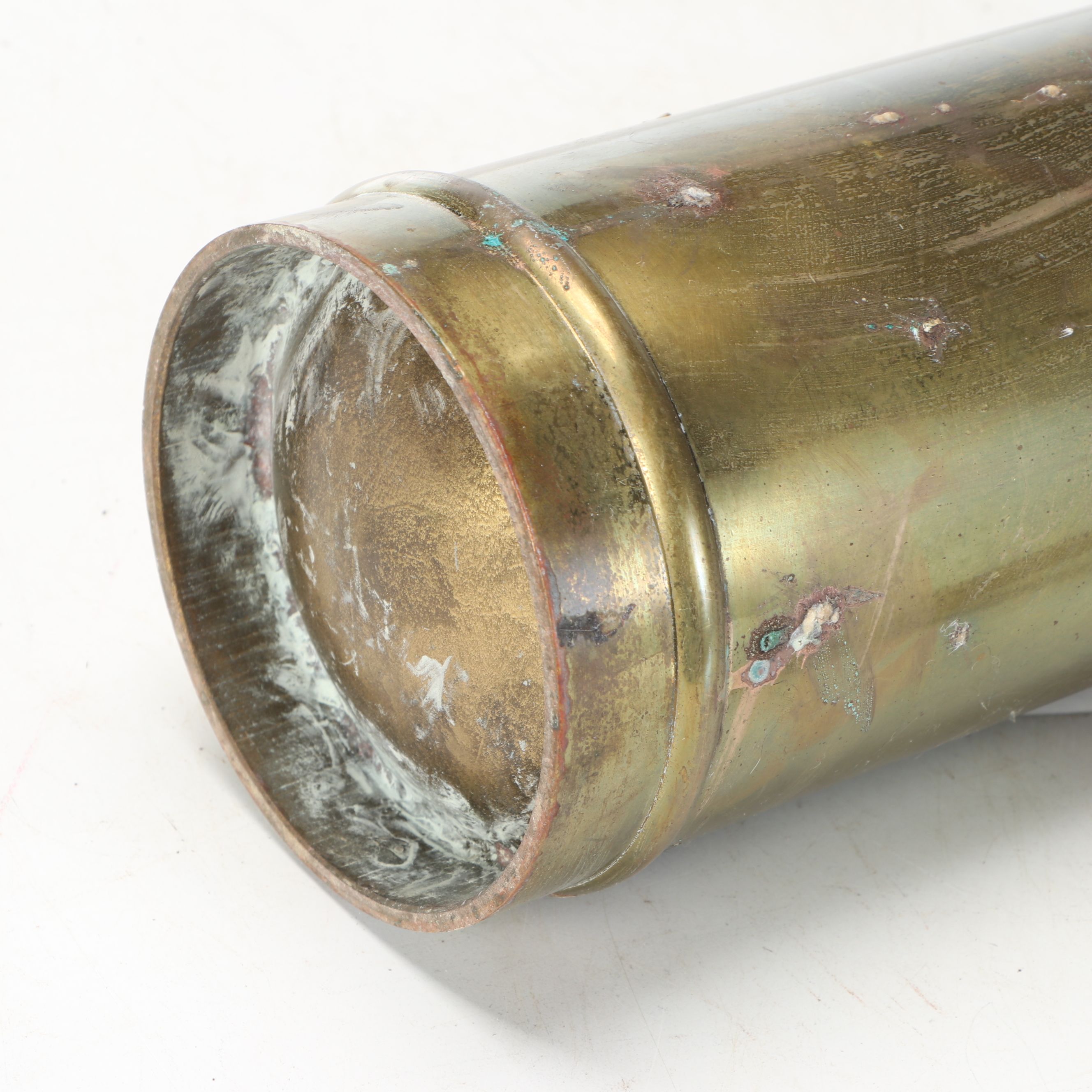 Stop Fire Brass Fire Extinguisher, Early to Mid-20th Century