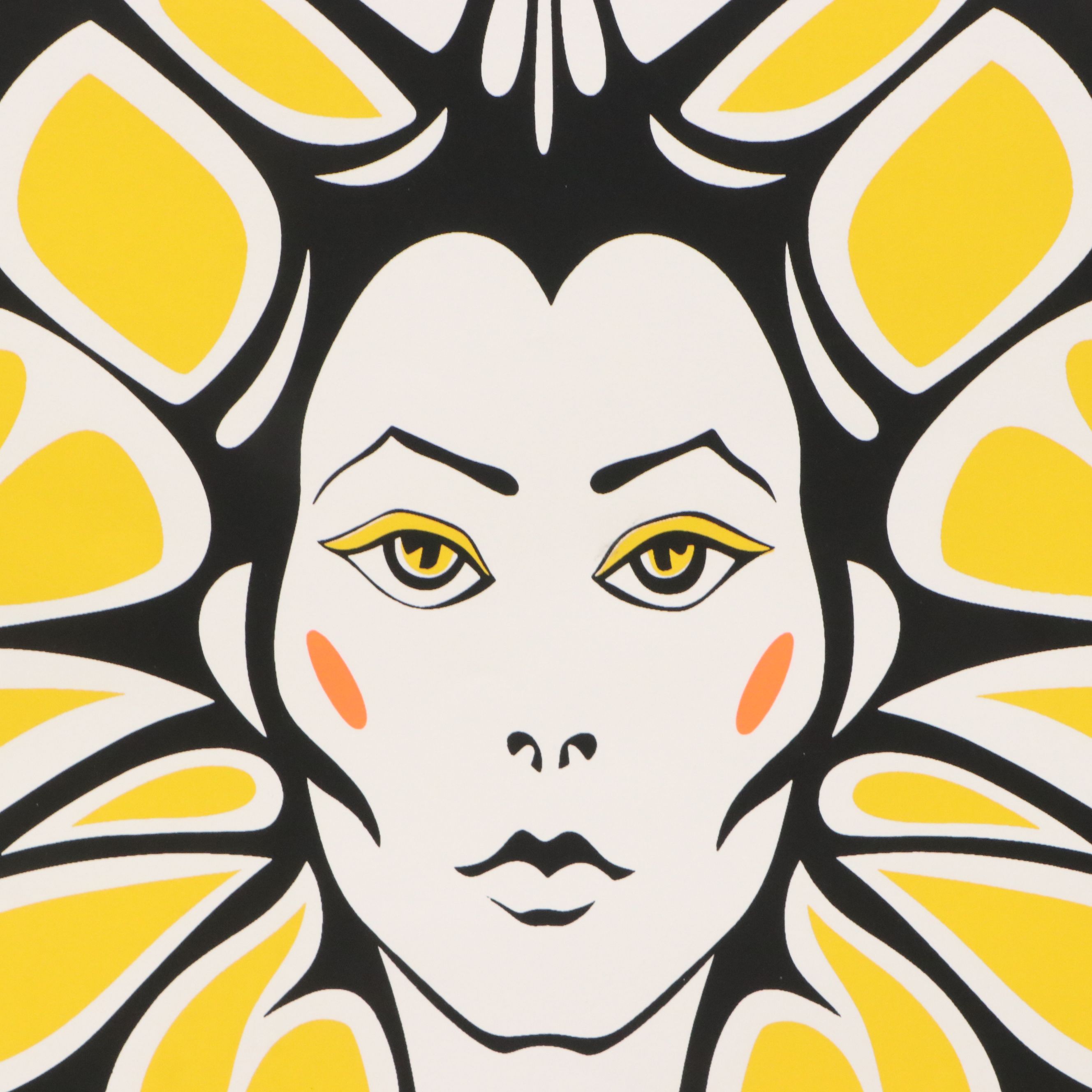 Matta D. Screenprint "Madame Butterfly," Late 20th Century