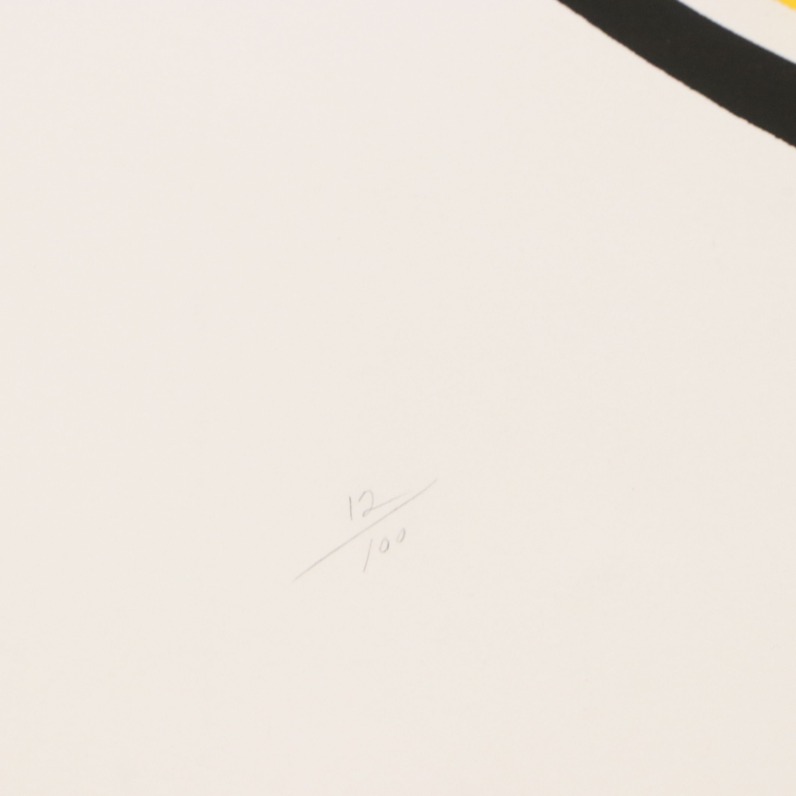 Matta D. Screenprint "Madame Butterfly," Late 20th Century