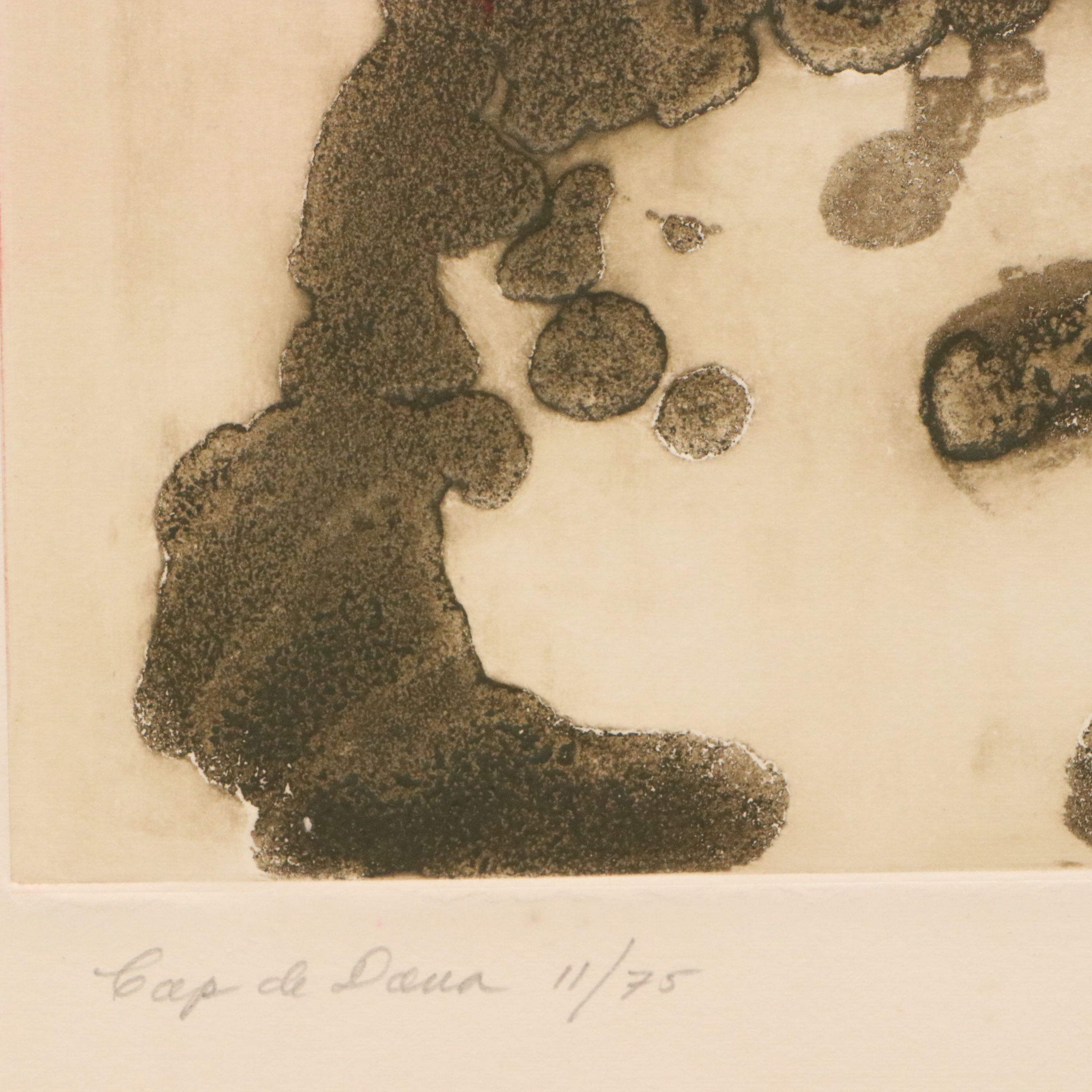 Juan José Torralba Relief Print "Cap de Dana," 1972