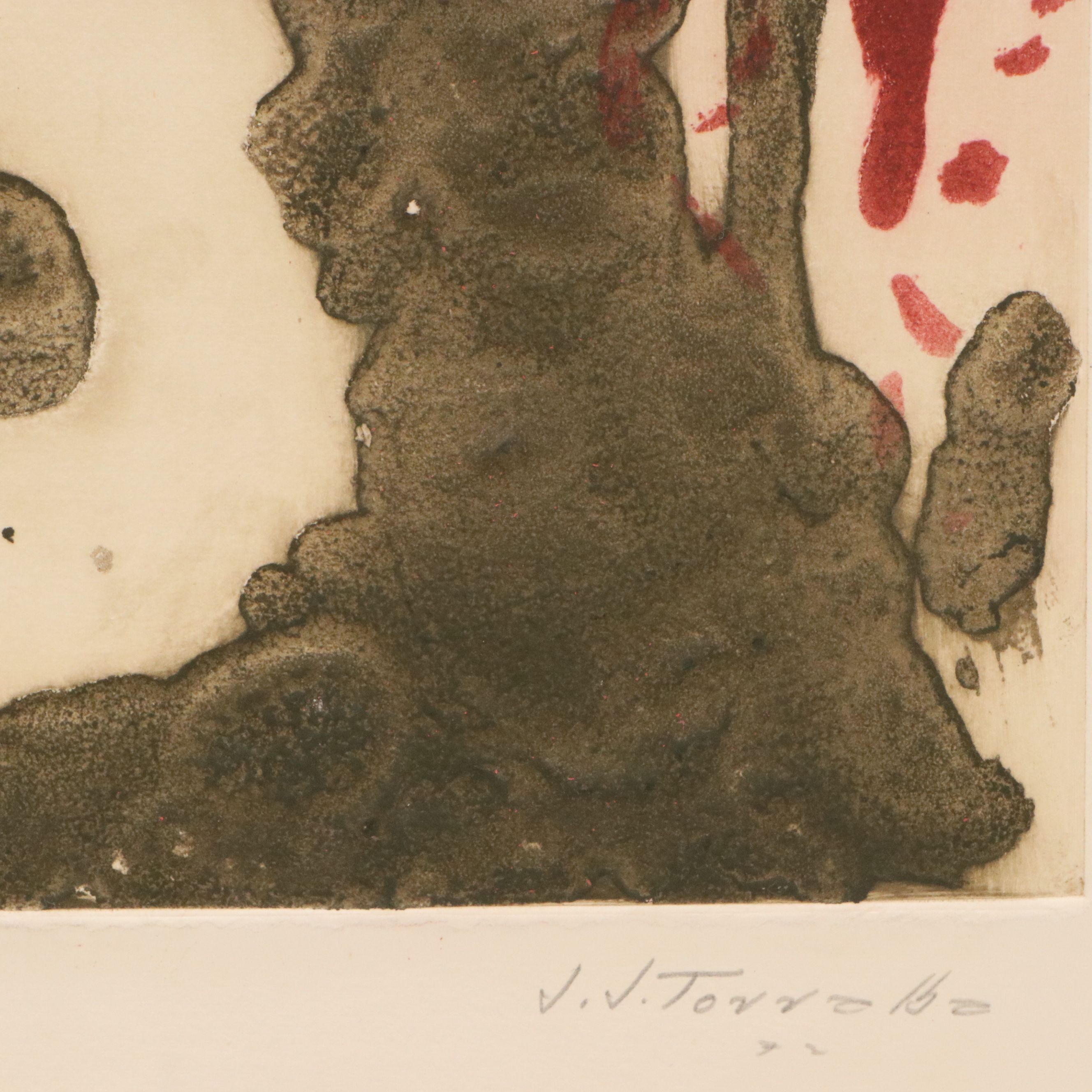 Juan José Torralba Relief Print "Cap de Dana," 1972