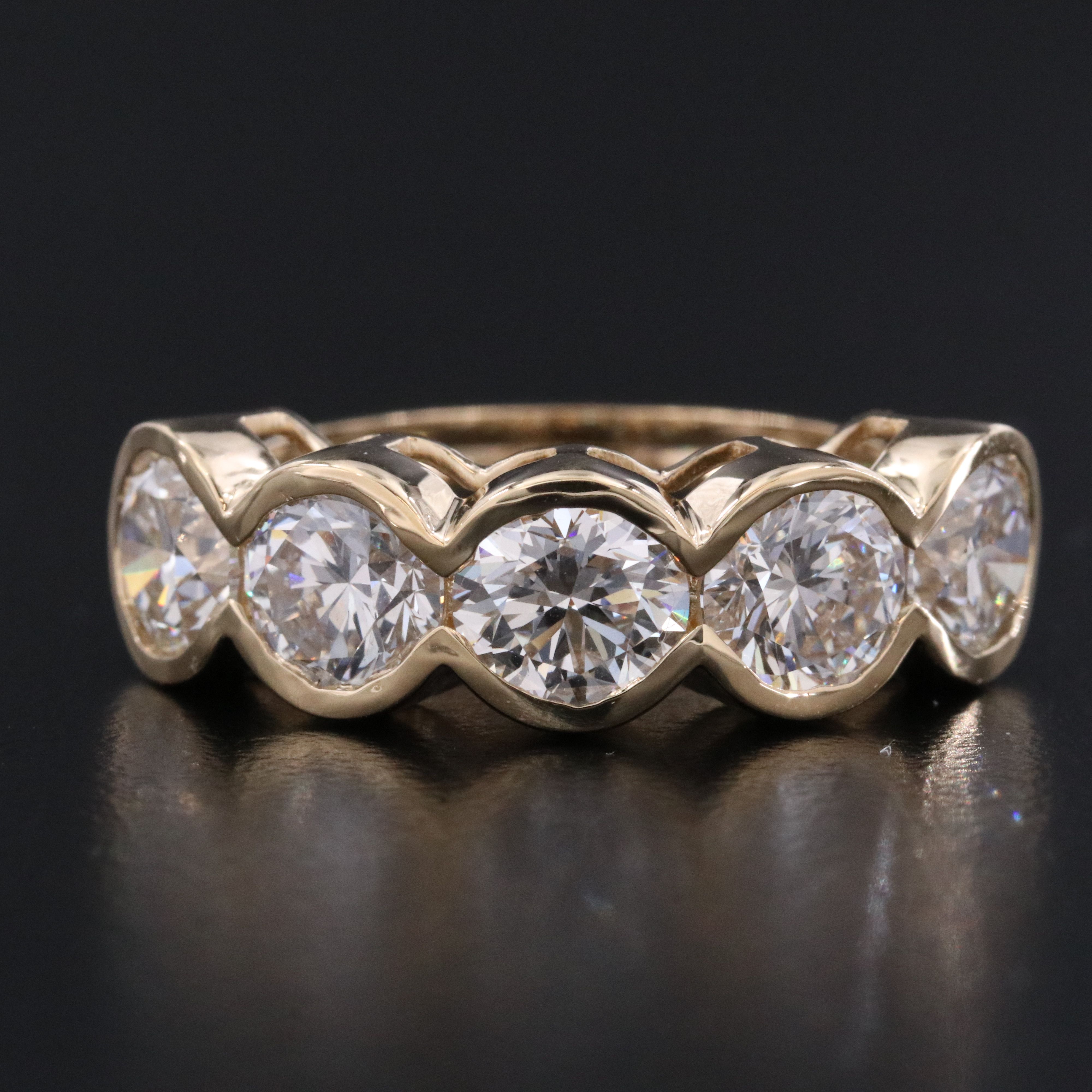 14K 4.57 CTW Lab Grown Diamond Ring