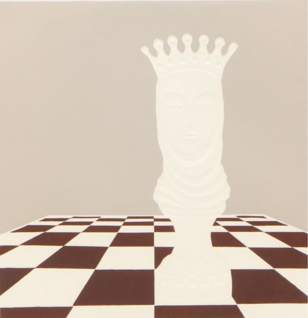 Ricki McNeill Relief Print "Queen," 1974