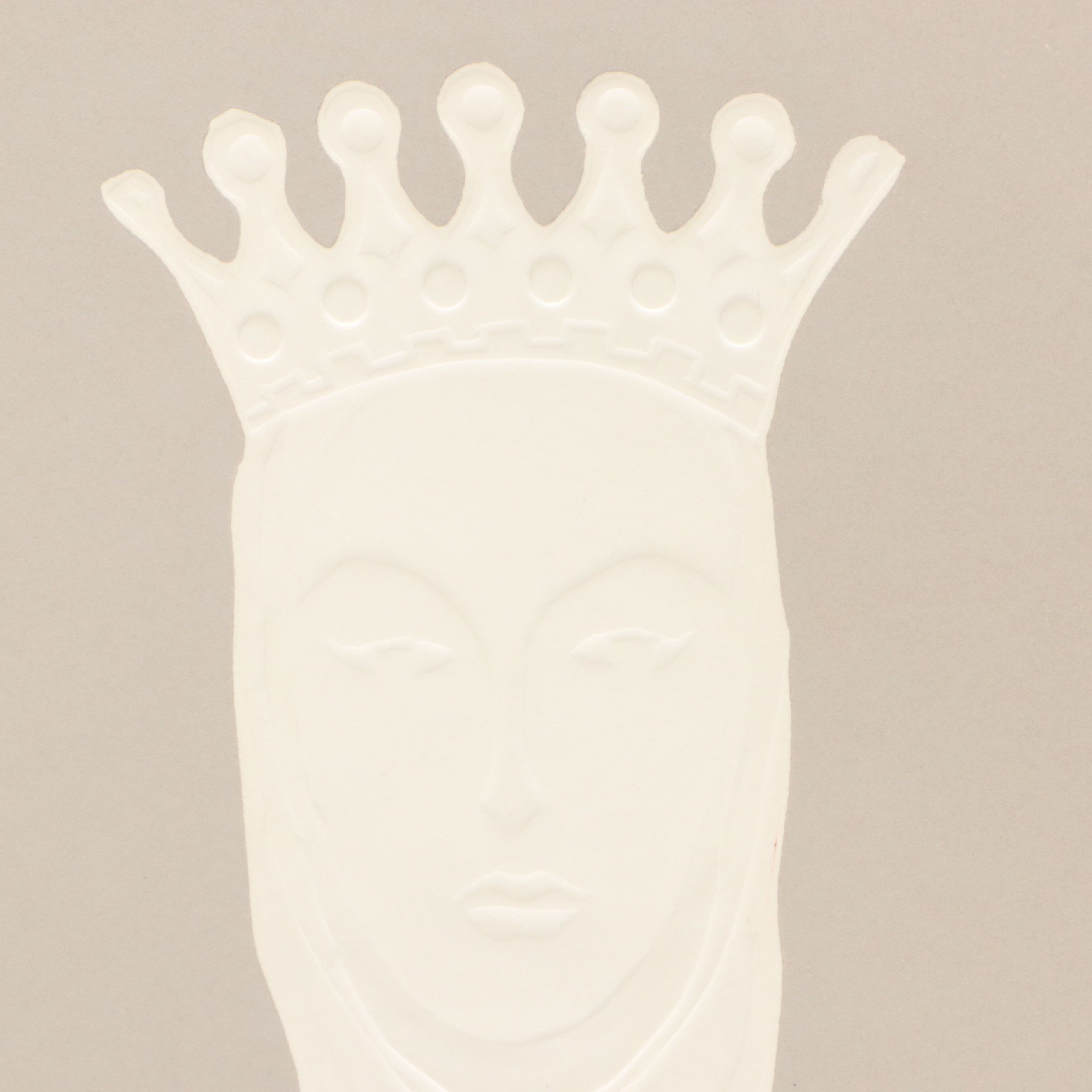 Ricki McNeill Relief Print "Queen," 1974