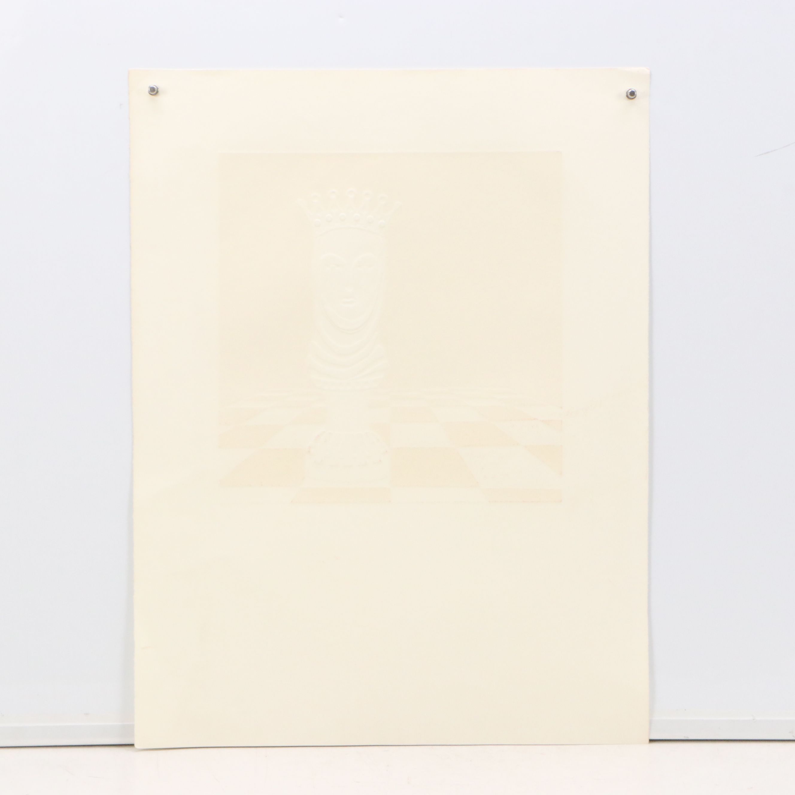 Ricki McNeill Relief Print "Queen," 1974