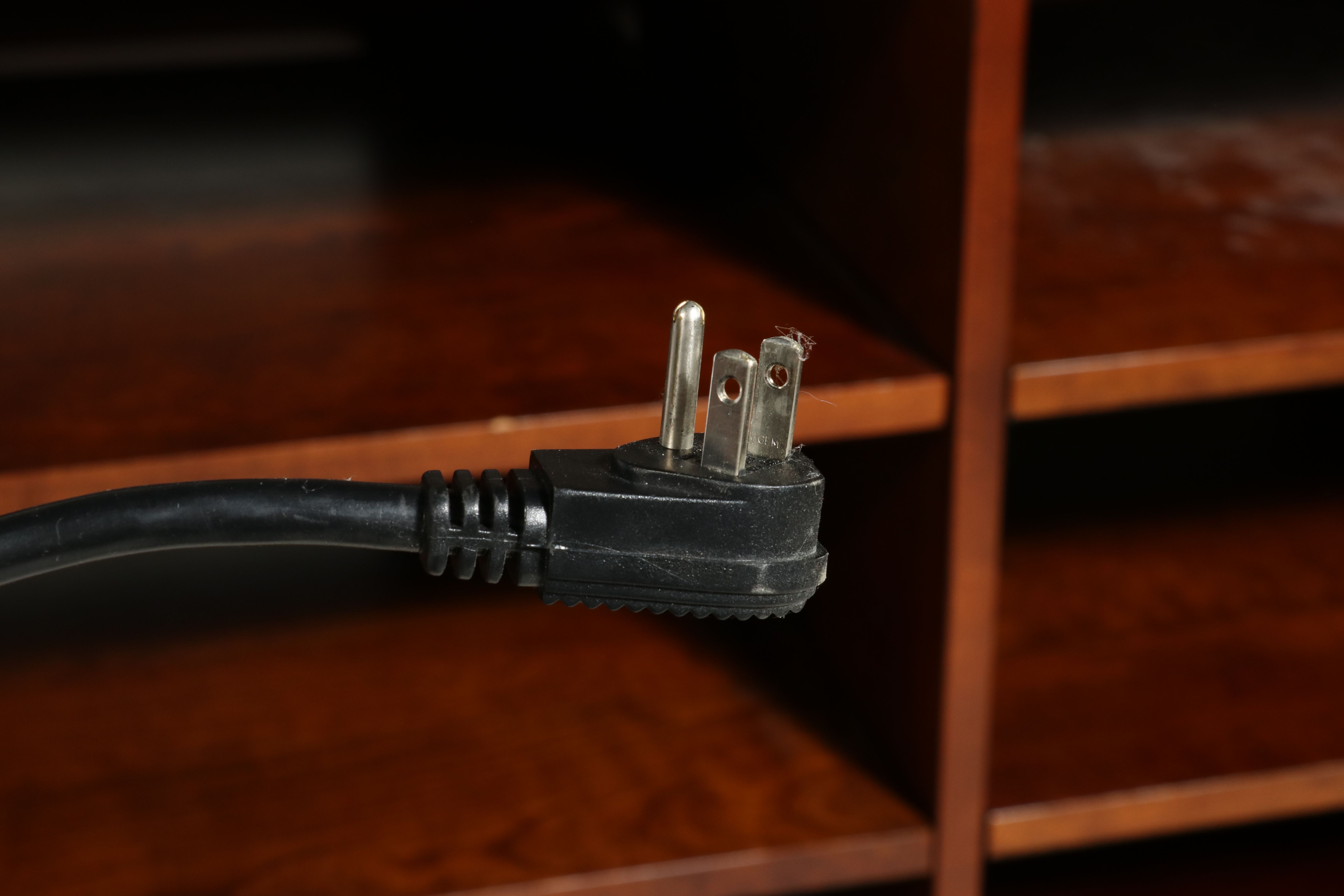 Ethan Allen Neoclassical Style Burl Wood Media Sideboard