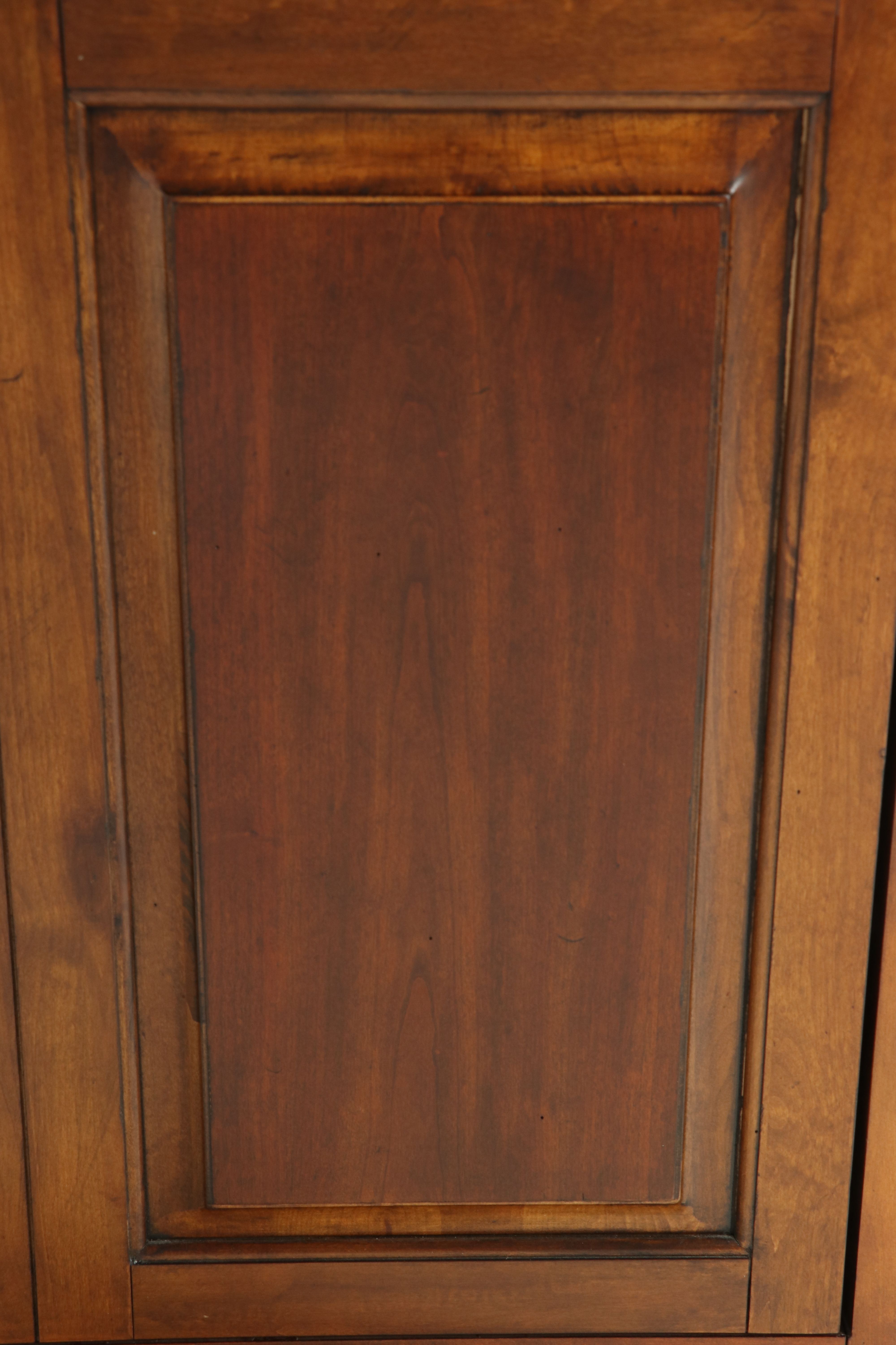 Ethan Allen Neoclassical Style Burl Wood Media Sideboard