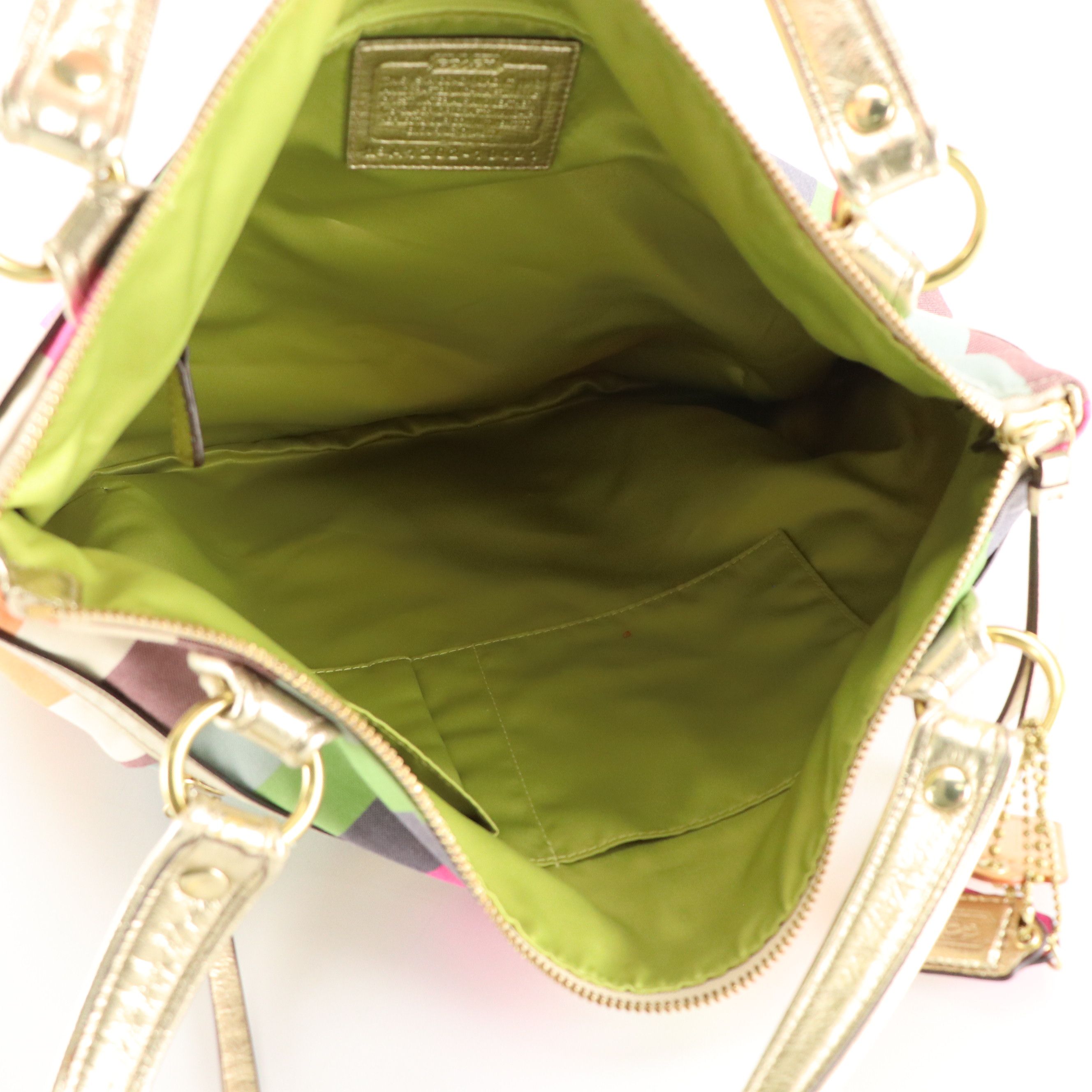 Coach Poppy Legacy Stripe Sequin Bag, Wristlet Wallet, Pouch, and Notebook