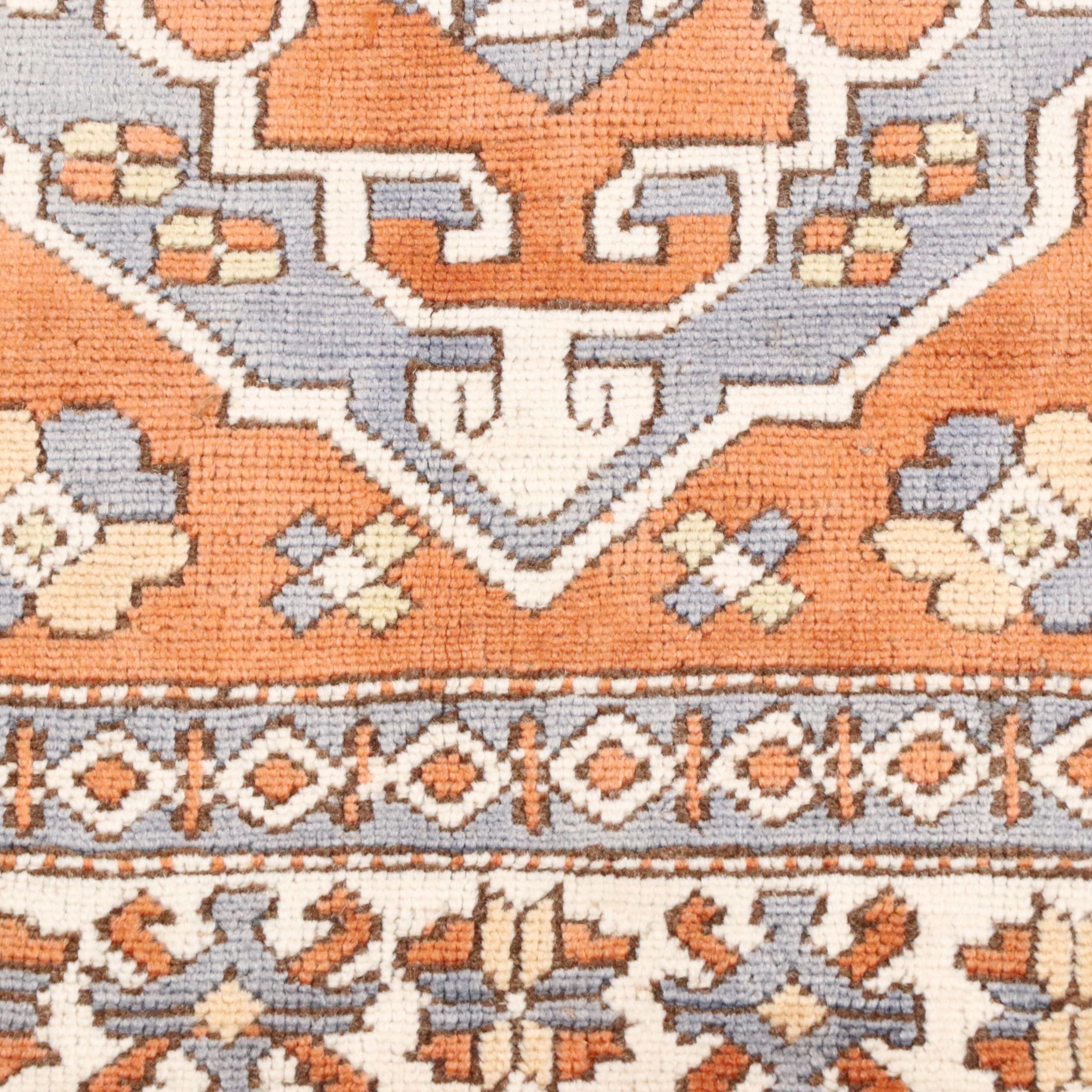 4'6 x 6' Hand-Knotted Turkish Oushak Area Rug