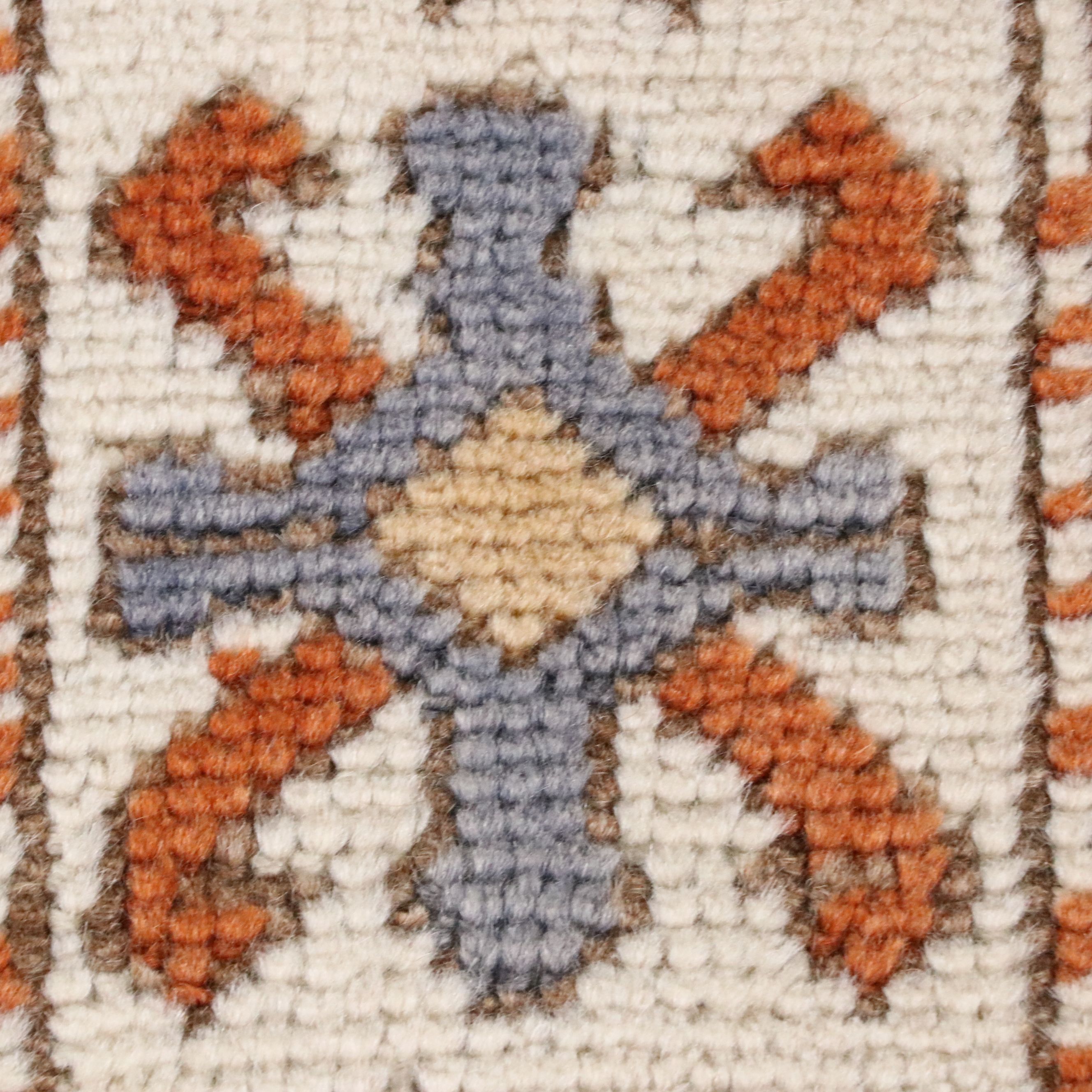 4'6 x 6' Hand-Knotted Turkish Oushak Area Rug