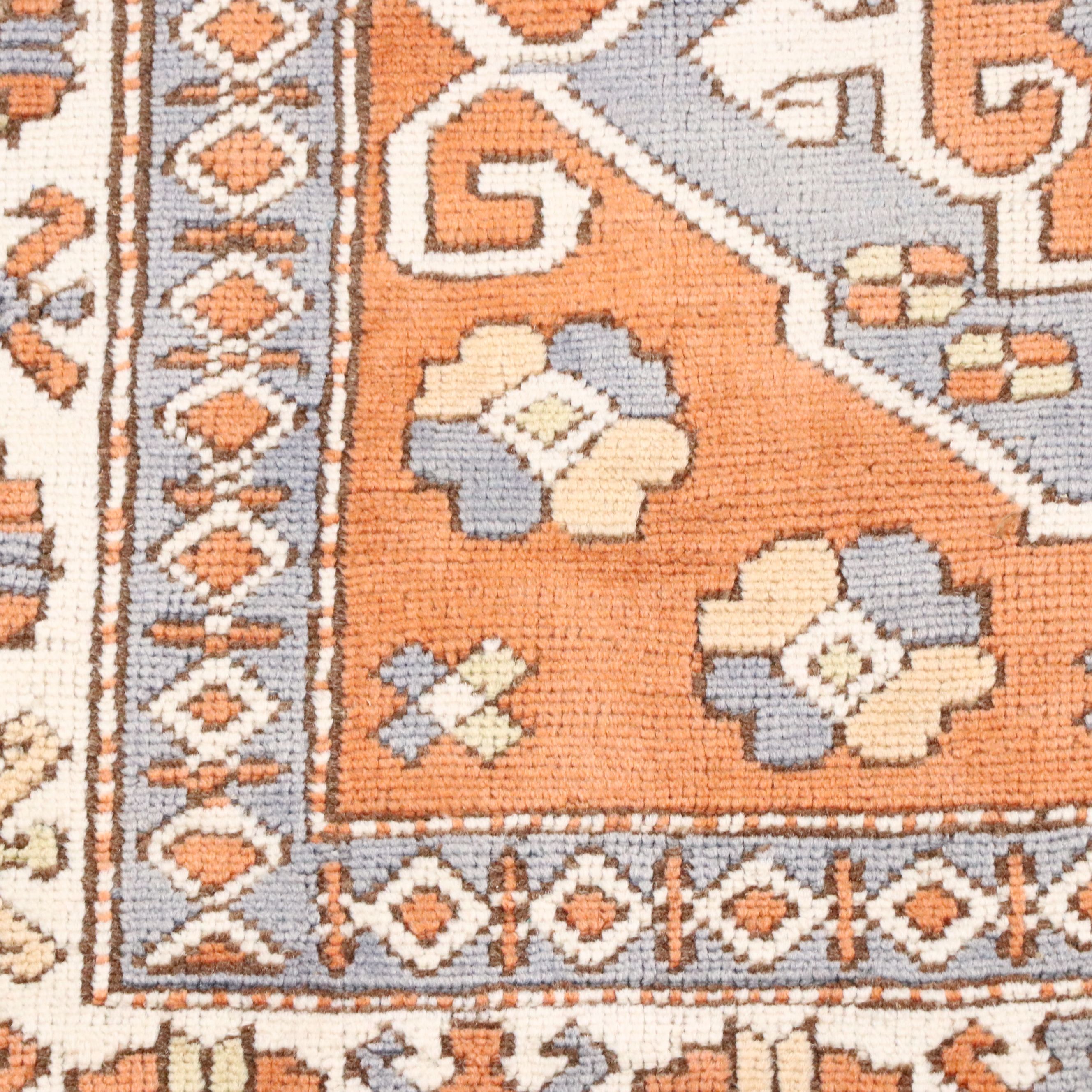 4'6 x 6' Hand-Knotted Turkish Oushak Area Rug