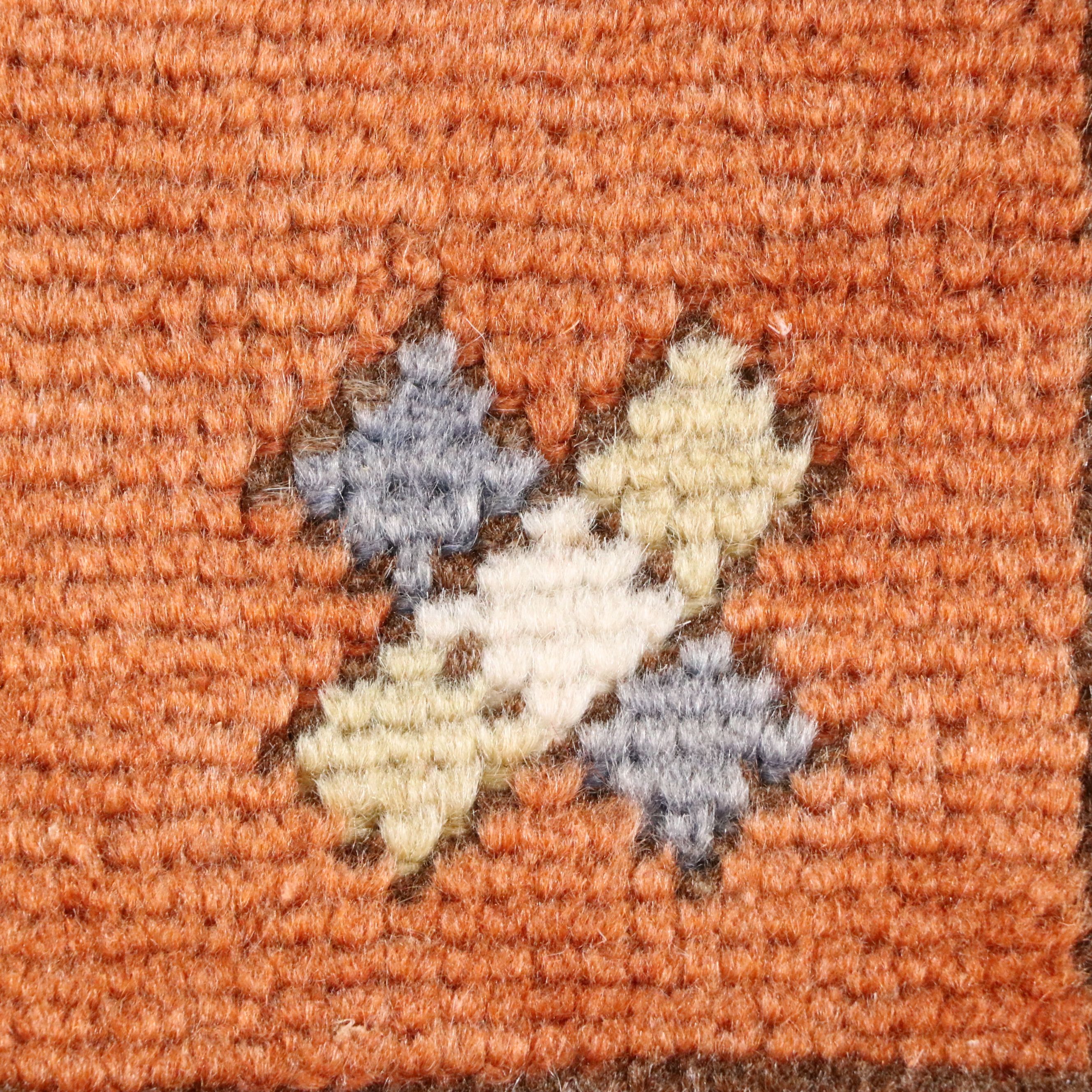 4'6 x 6' Hand-Knotted Turkish Oushak Area Rug