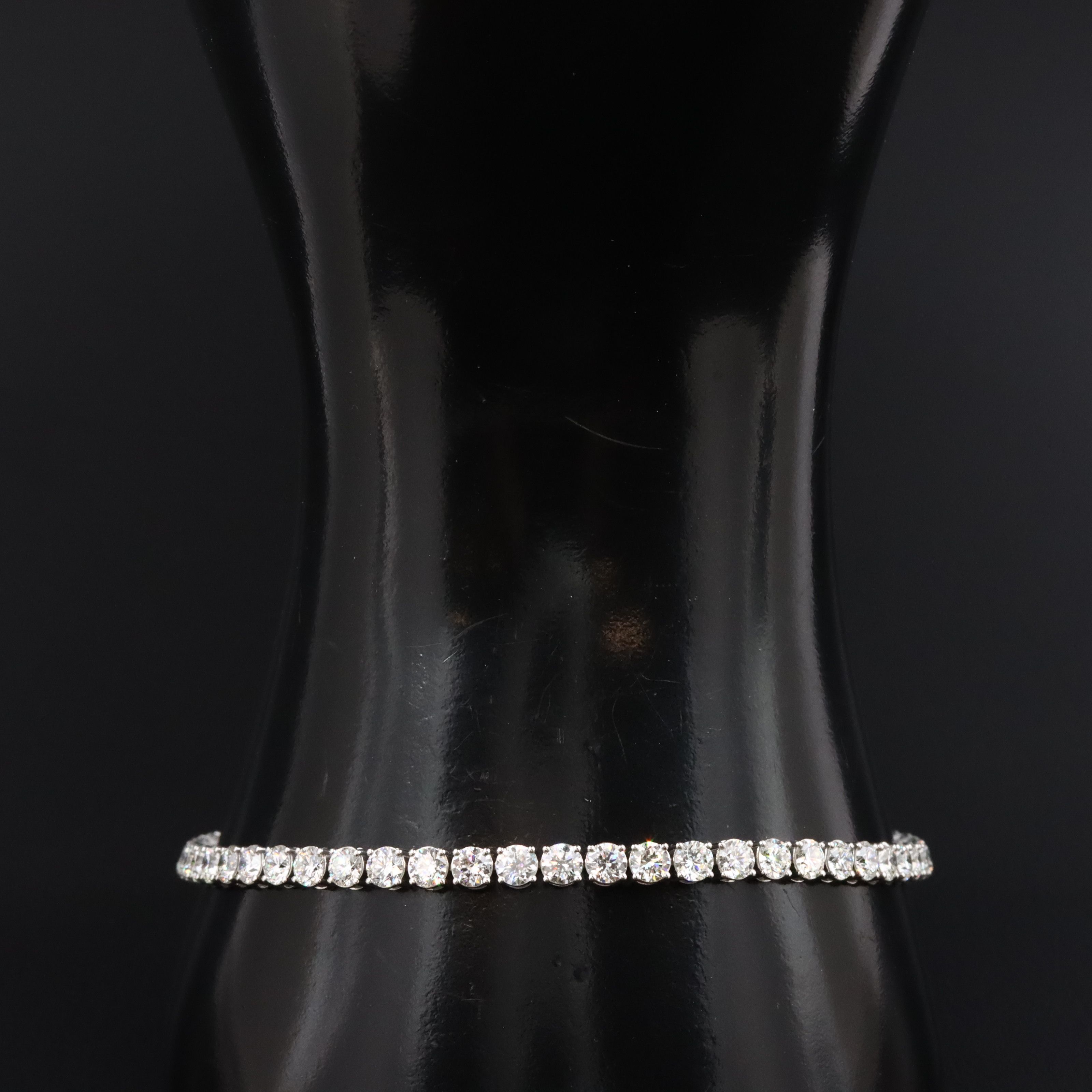 Platinum 7.99 CTW Diamond Line Bracelet